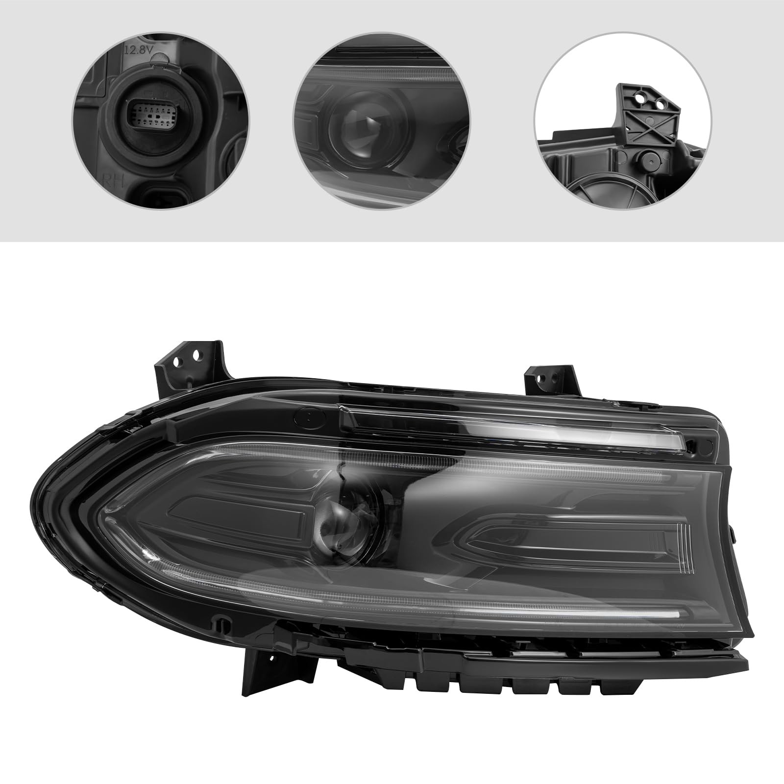 For 2022 2023 Dodge Charger Headlight Assembly Right Side