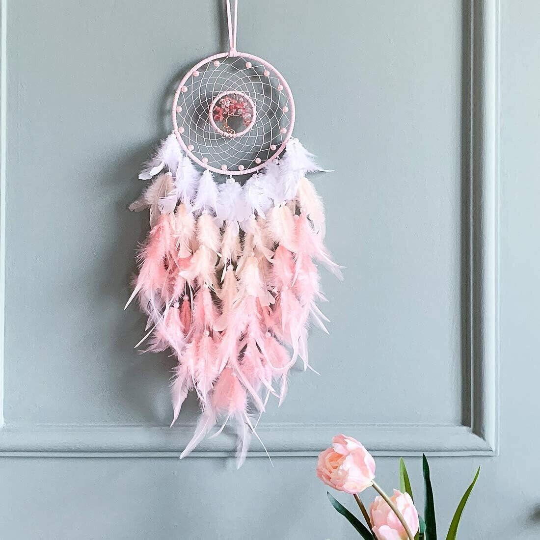 Tree of Life Handmade Dream Catcher Feather Hanging Dreamcatcher Home Wall Decor