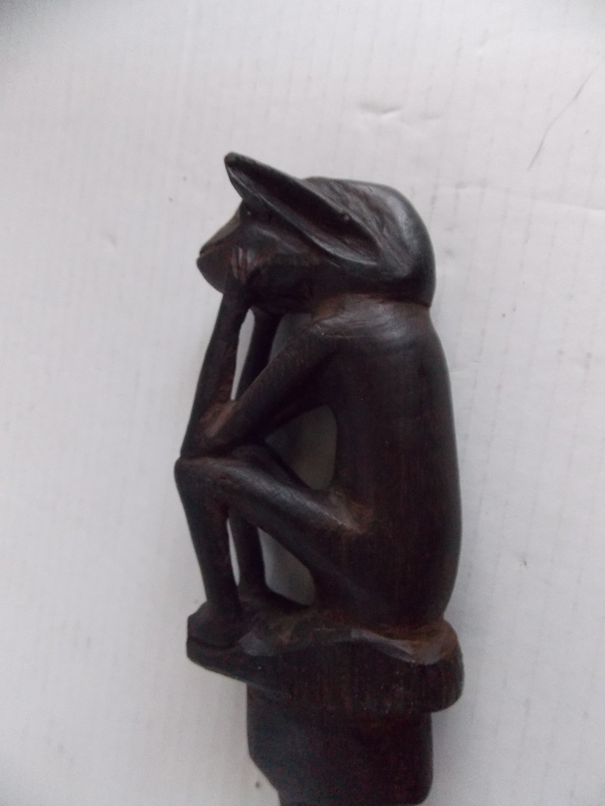 Tun Tun Dayak Borneo Indonesia pig charm measuring stick 22"