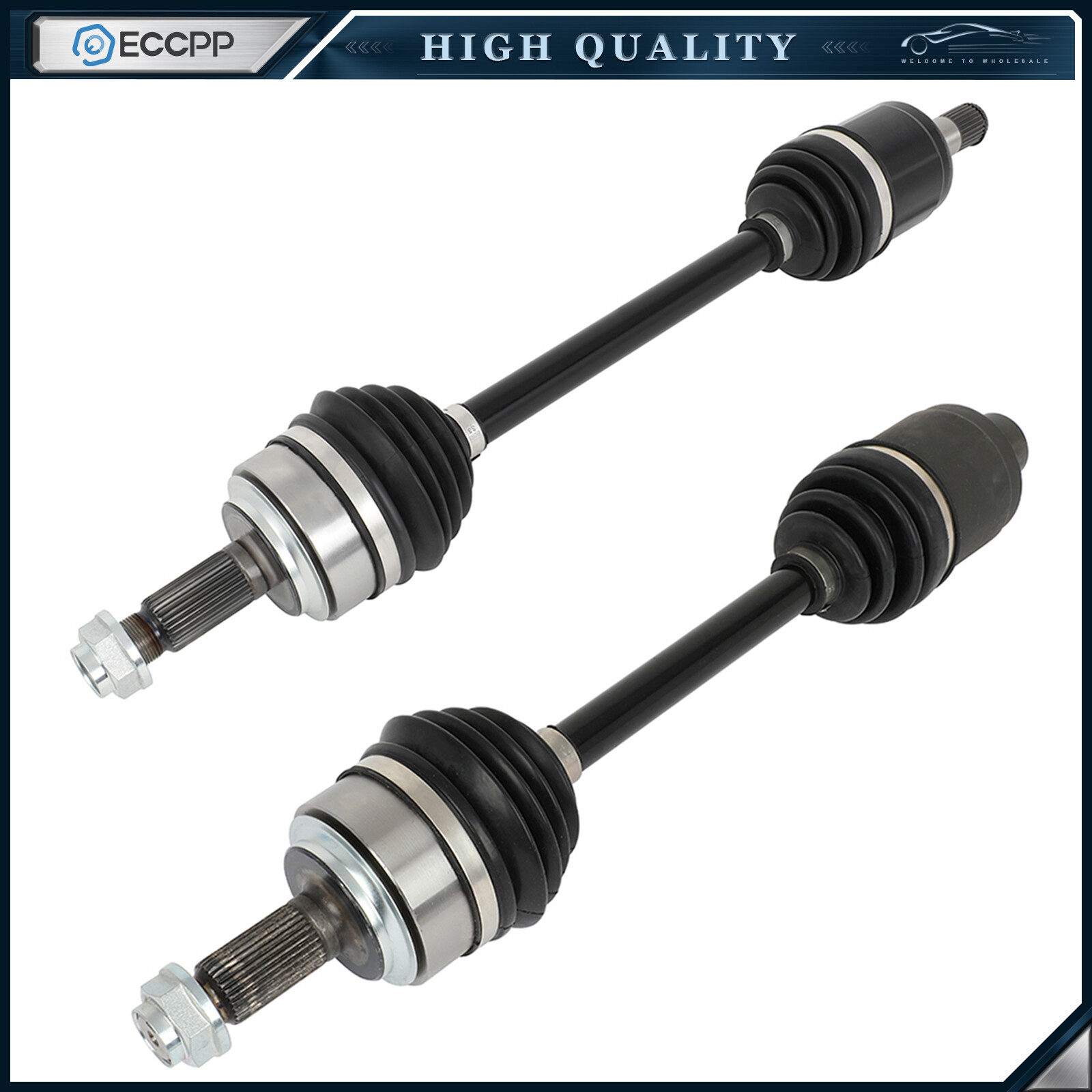 For Honda Accord 2008-2012 L4 2.4L Front Side 2pcs CV Axle Shaft