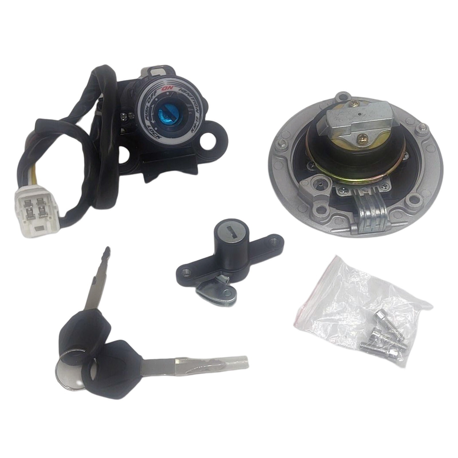 Ignition Switch Gas Fuel Tank Cap For Kawasaki Ninja 650/EX650 2013-2016