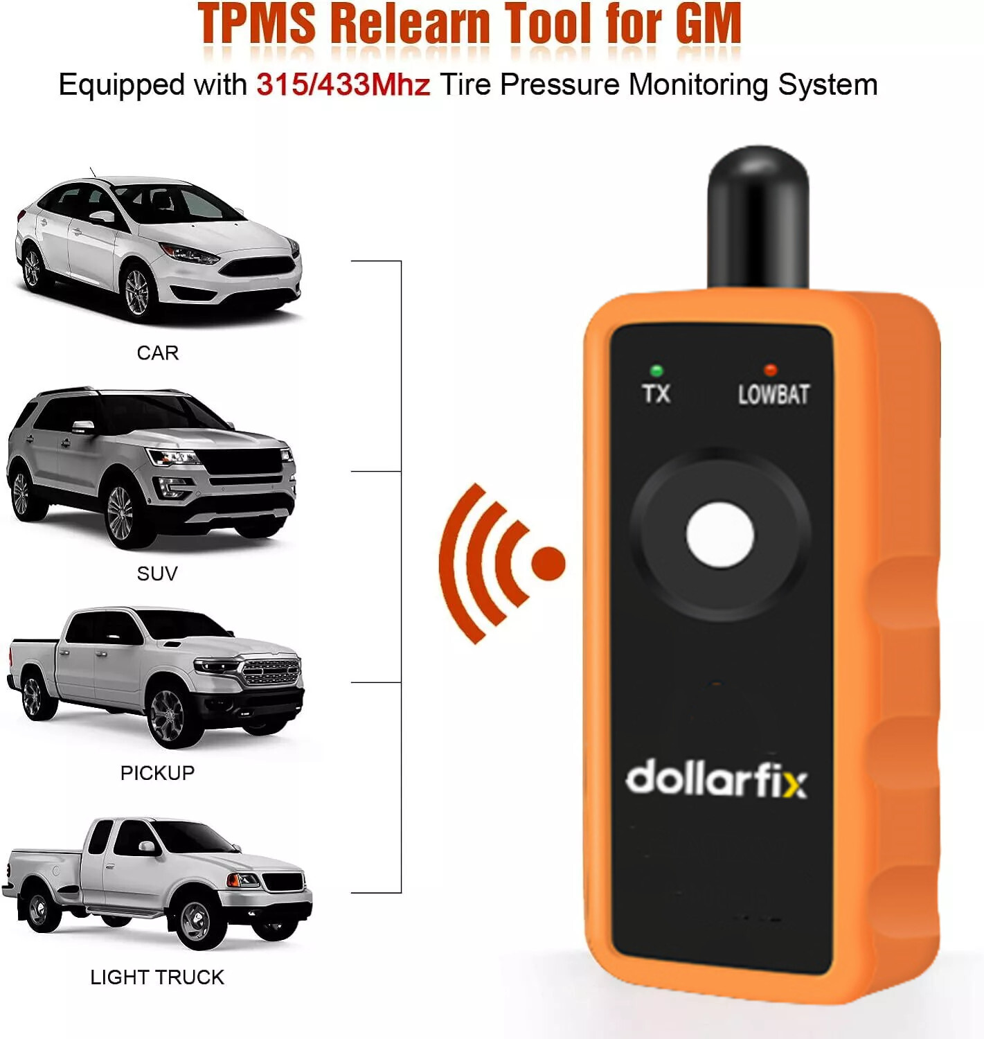 EL-50448 TPMS Relearn Tool Auto Tire Pressure Monitor Reset Activation For GM US