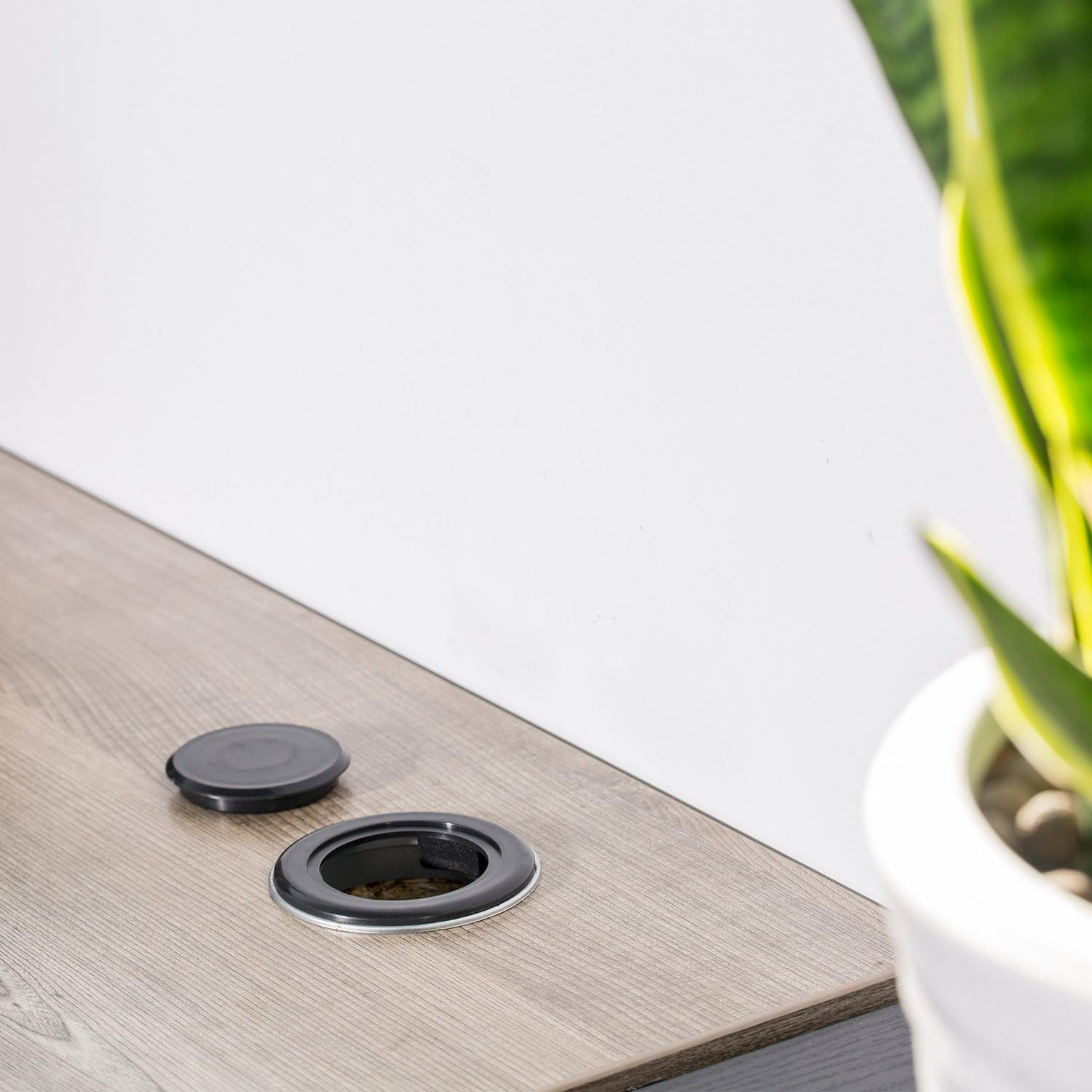 2 Sets 2 Inch Patio Table Umbrella Hole Ring Plug and Cap Set Parasol Hole Cover