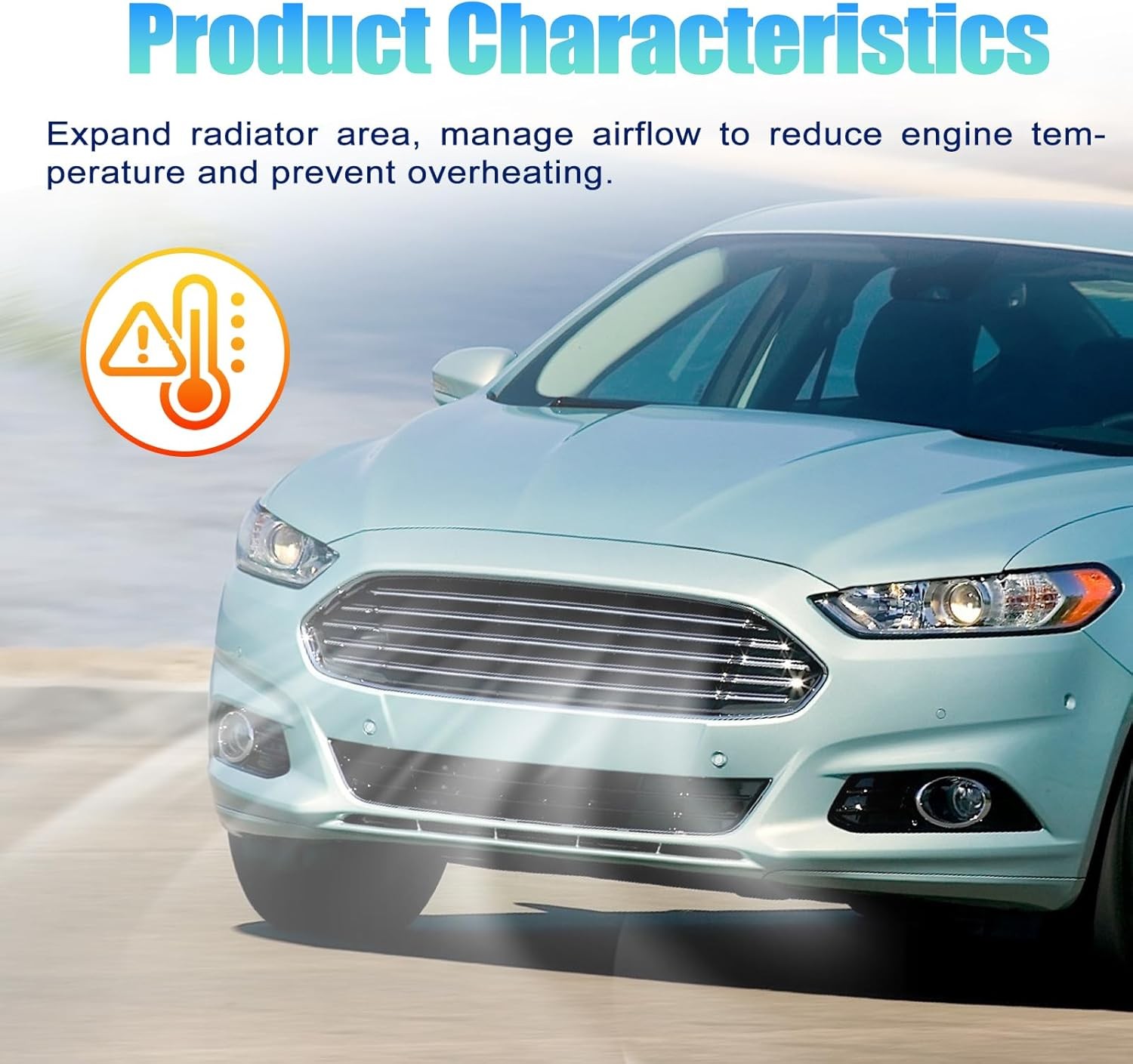 Active Grille Shutter Radiator w/Motor For 2013-2016 Ford Fusion Assy DS7Z8475B