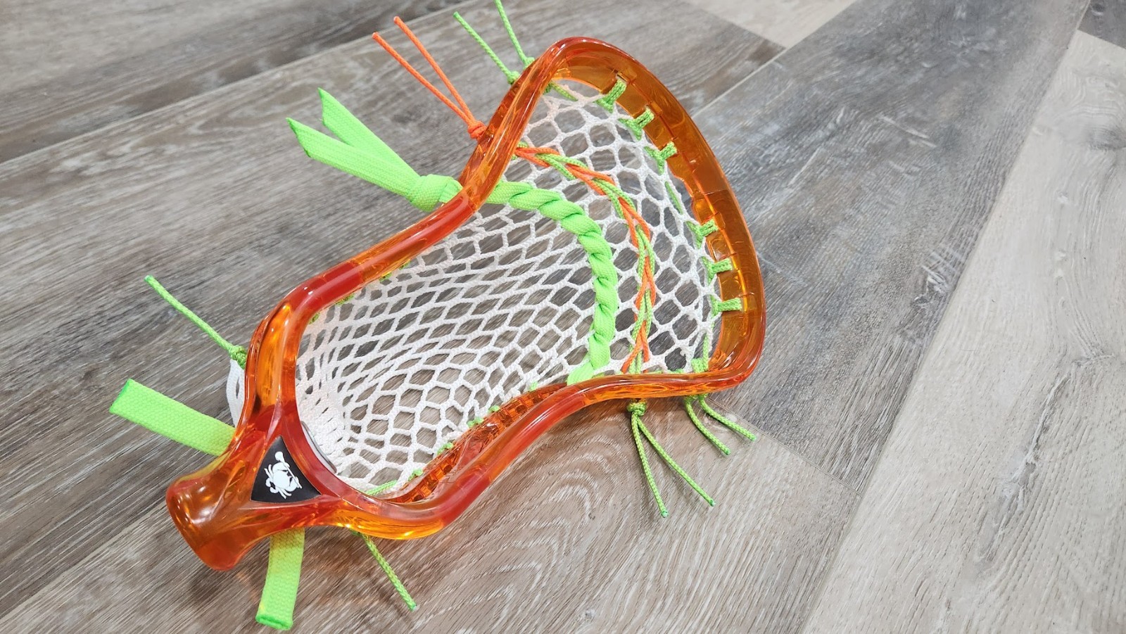 Attack Pocket New ECD ION Lava Orange Mid Low Pocket Lacrosse Head HERO 4.0