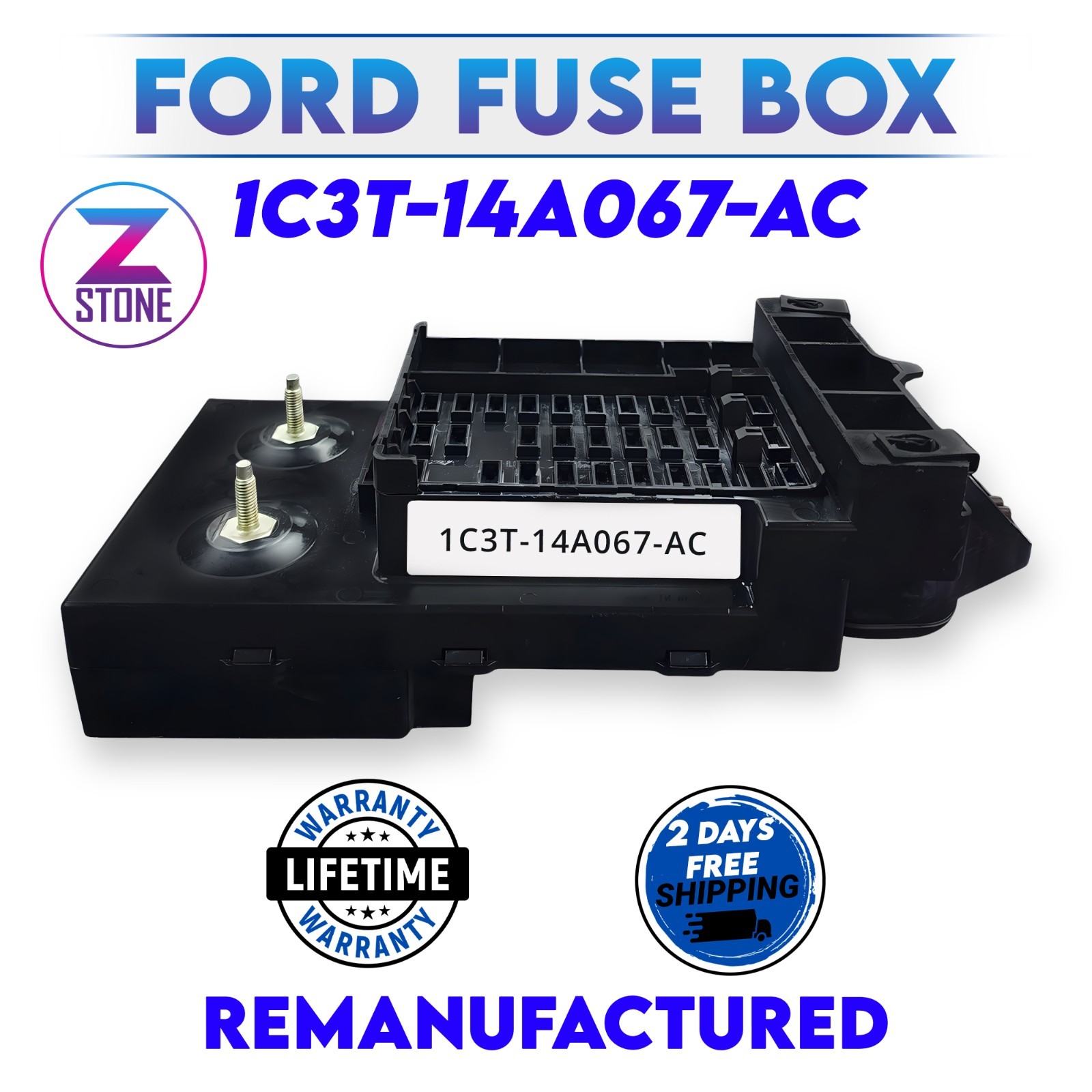 REBUILT  1C3T-14A067-AC 2000 FORD F250 F350  INTERIOR CABIN FUSE BOX