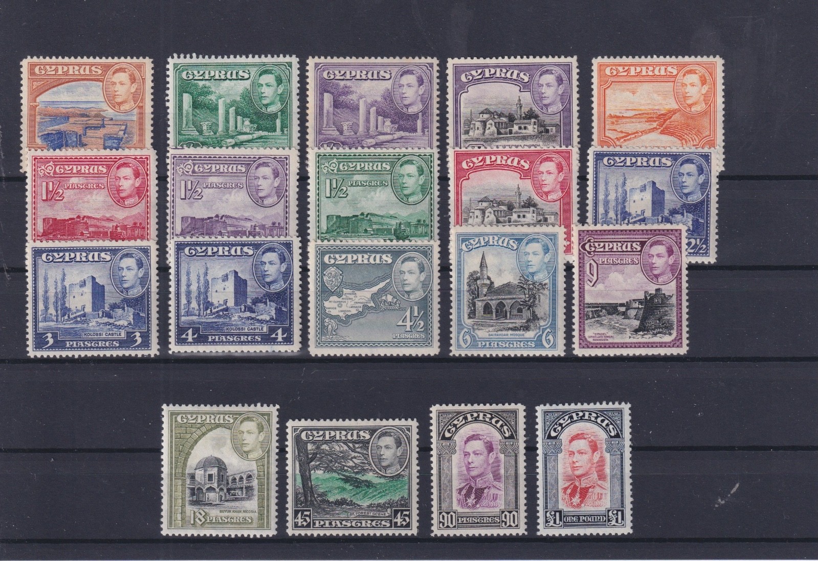 CYPRUS. 1938. SG 151-163 MLH /MNH. SG 250,- POUNDS