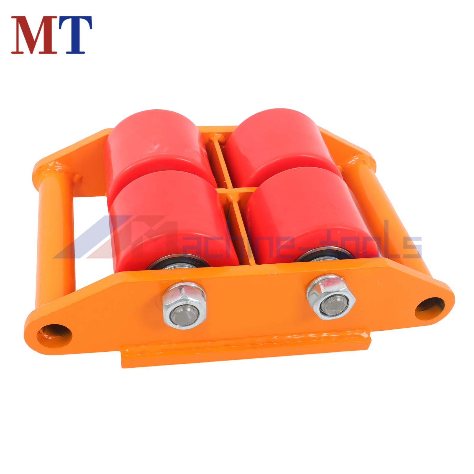 4 Pcs Heavy Duty Machinery Skates Dolly With Handle 6T/13200Lbs 360° Rotation