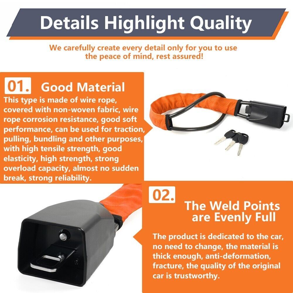 Universal Steering Wheel Lock Anti-Theft Security System Car Truck SUV Auto Lock