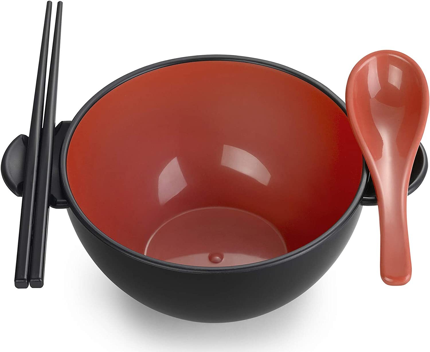 Ozeri Earth Ramen Bowl 6-Piece Set [COLORS], Made from Plant & Natural Materials