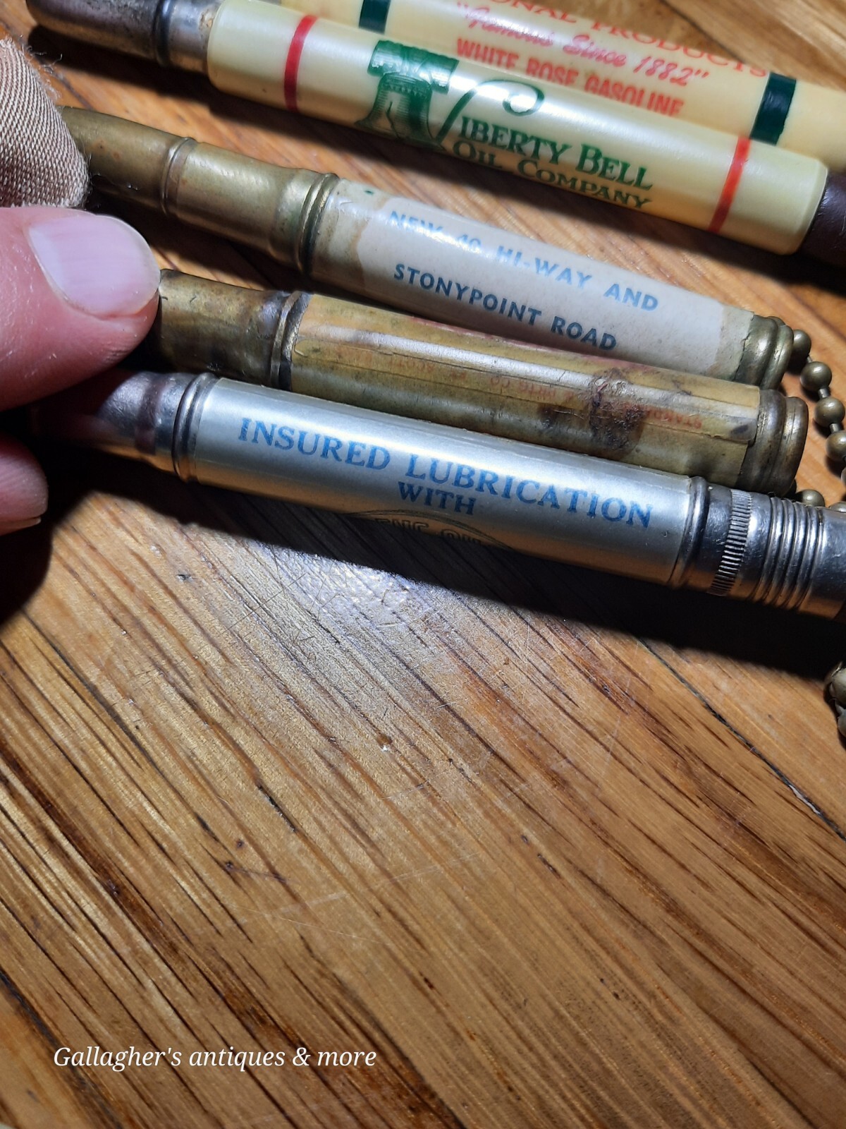 Vintage Oil Advertising Pencil Lot Sinclair Pan-am Skelly White Rose Texaco