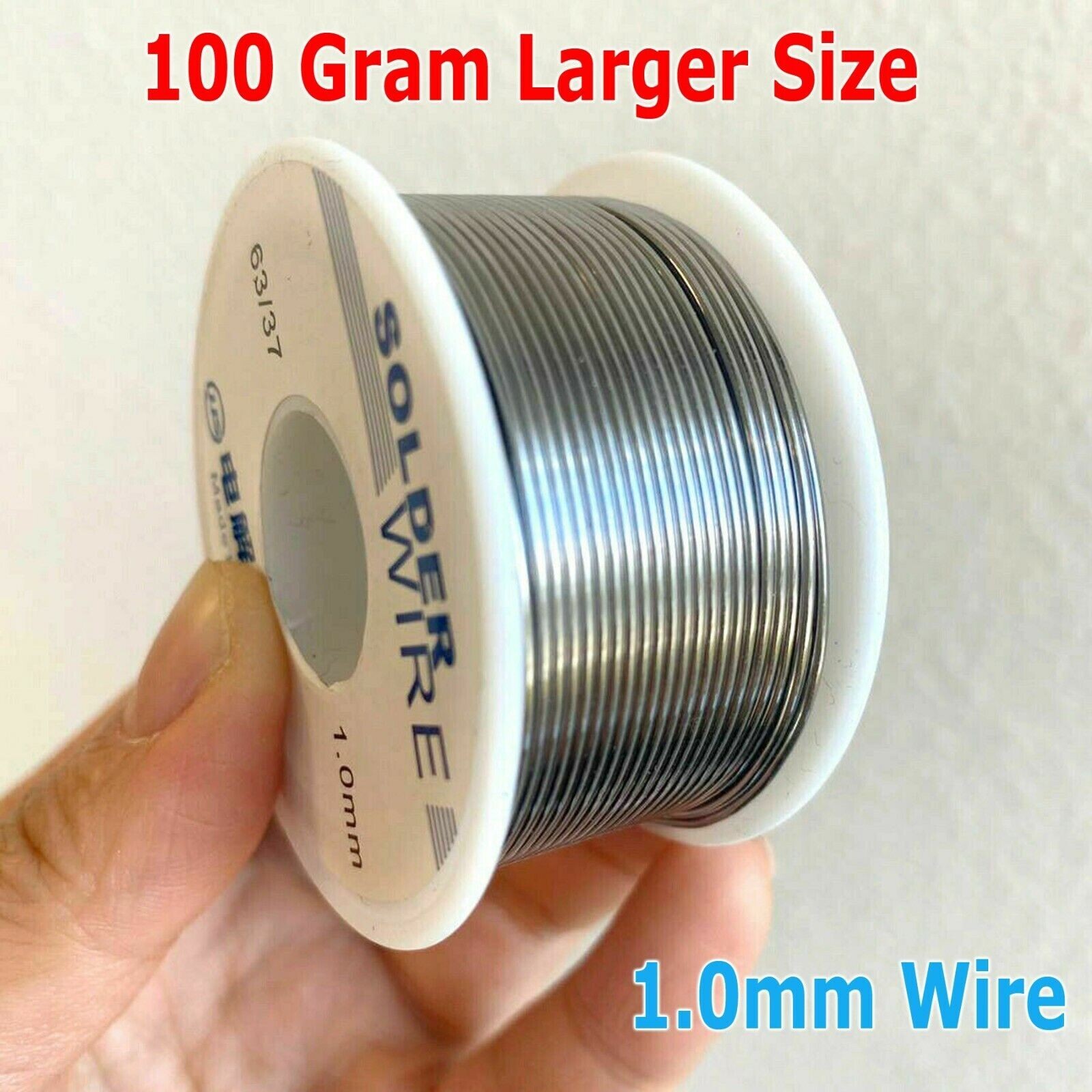 63/37 1MM Tin Lead Rosin Core Flux Solder Wire for Electrical Solderding 100g