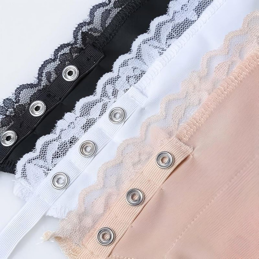 8 Pack Women Lace Cami Clip-on Mock Camisole Overlay Modesty Panel for Low-Cut