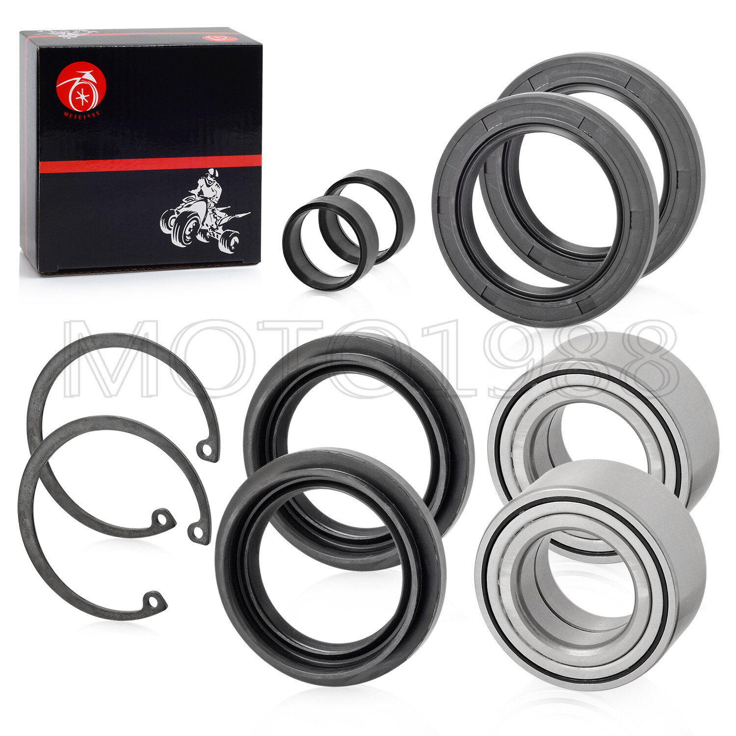 Heavy Duty Front Wheel Bearings Seals for Honda Foreman TRX400FW TRX450 ES S 4X4