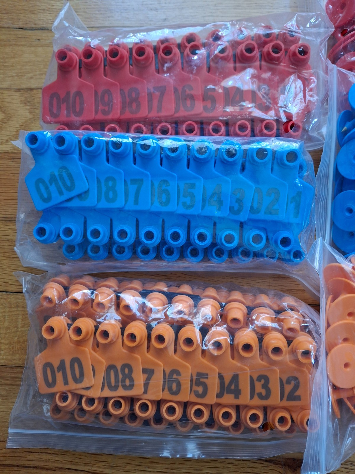 300PCS Livestock Ear Tags TPU for Goat Animal Cattle Sheep Pig Dog Deer Farm