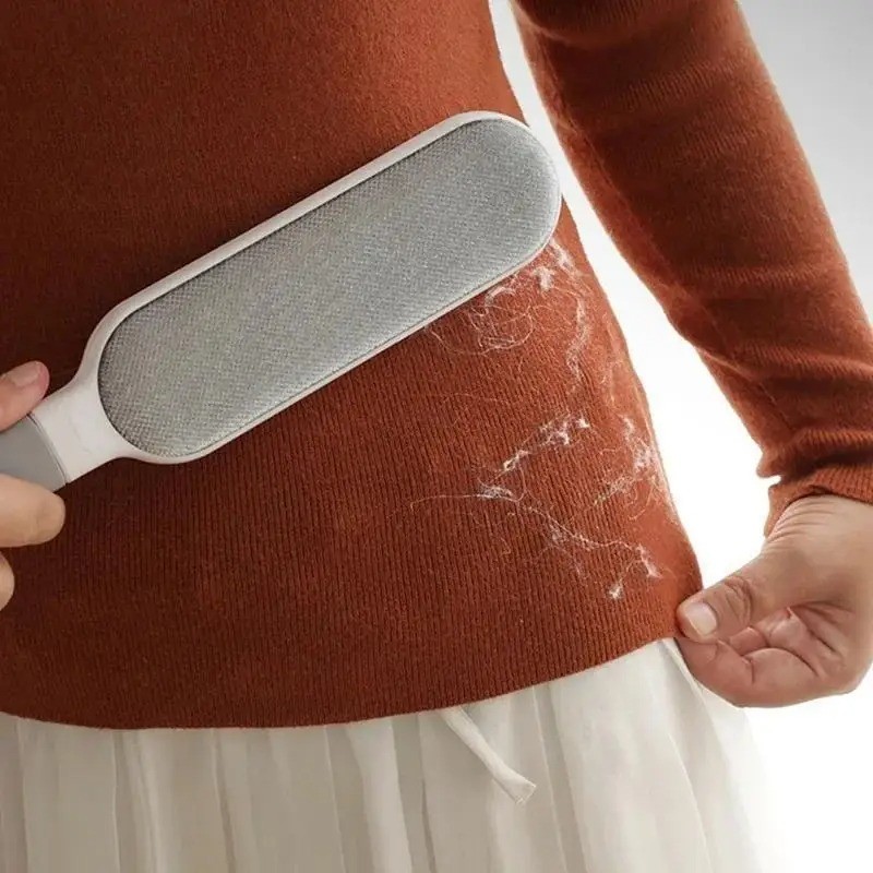 Reusable Double-Sided Lint Brush - Electrostatic Pet Hair Remover for Easy New