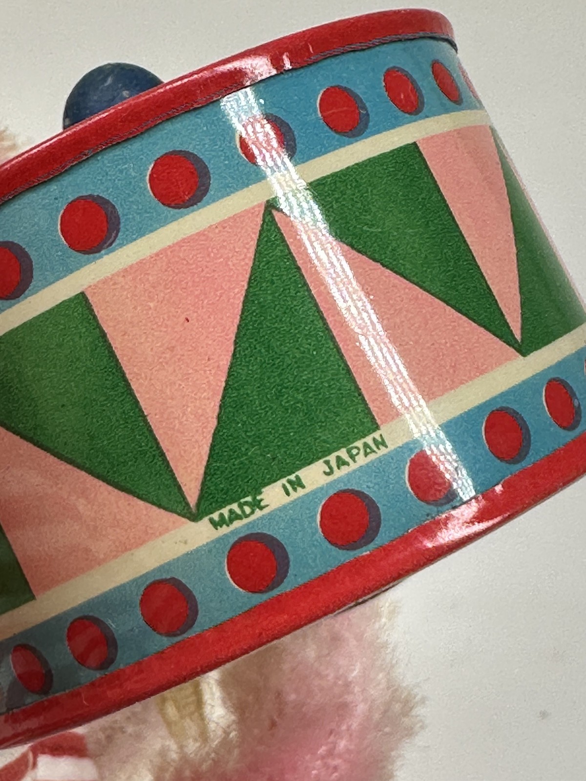 Vintage Japan MECHANICAL Wind Up Cymbals Drumming Easter Bunny Box Works VIDEO