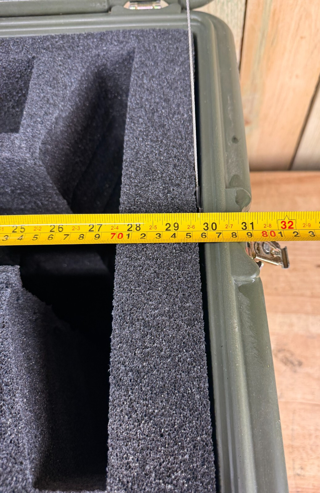 Pelican Hardigg Case 33x21x21.5" Green Waterproof Storage Footlocker