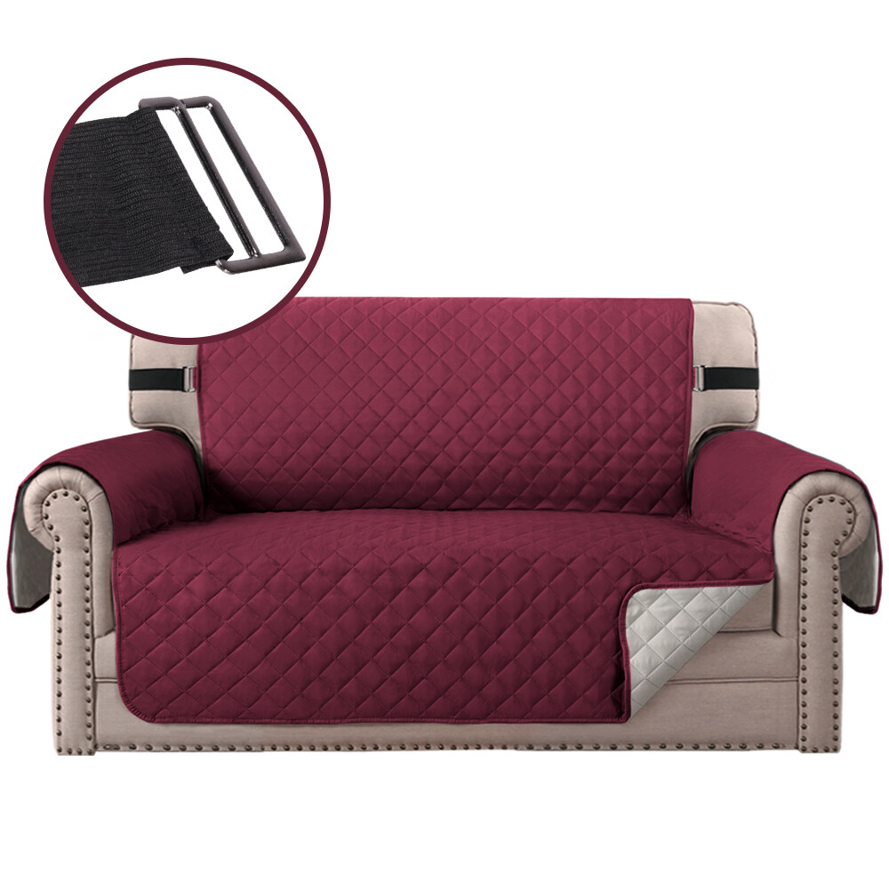 1/2/3 Seater Quilted Couch Sofa Cover Waterproof Pet Dog Mat Protector Slipcover