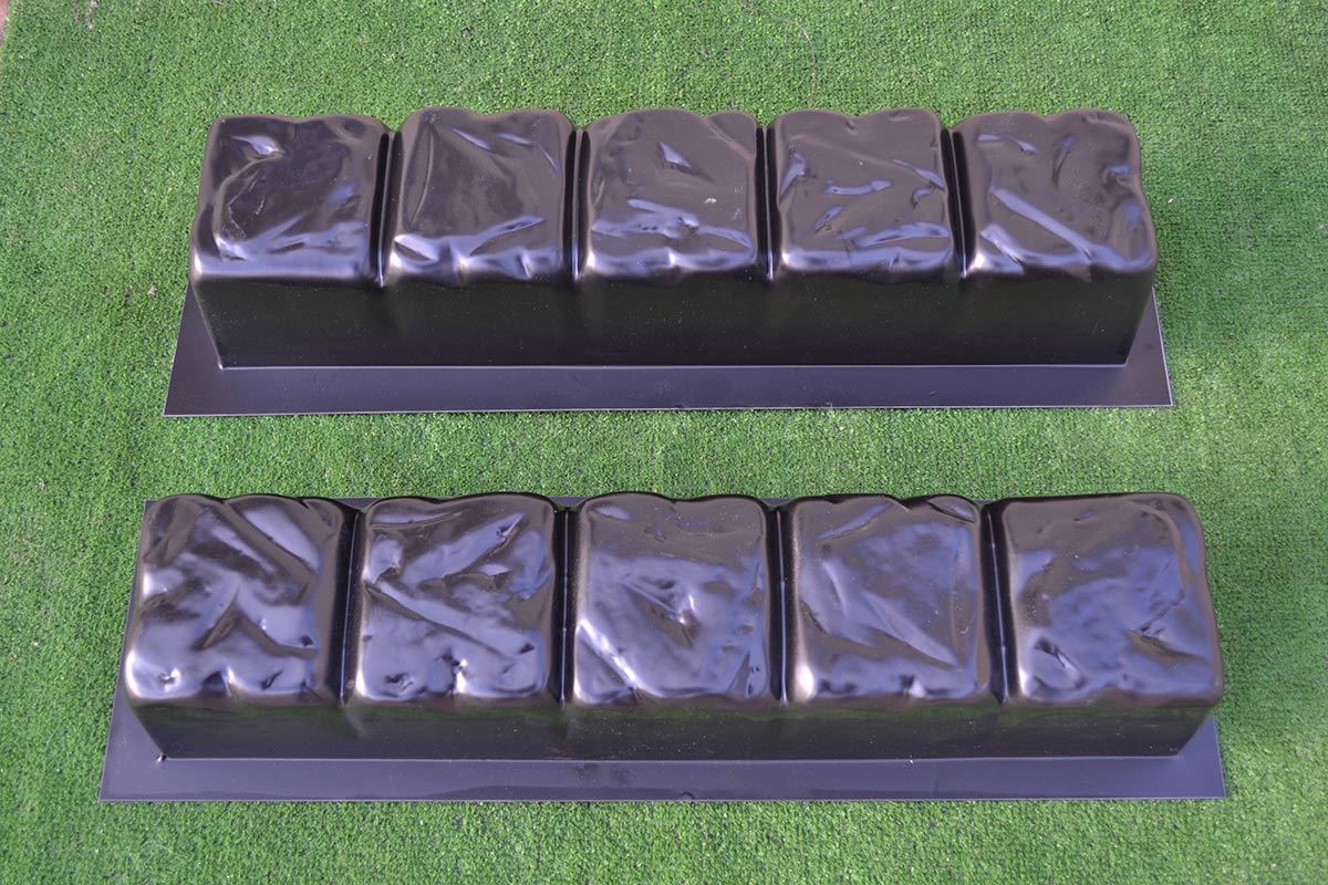 Concrete molds edge stone concrete edging border Sold set 4 pcs molds BR02+BR04