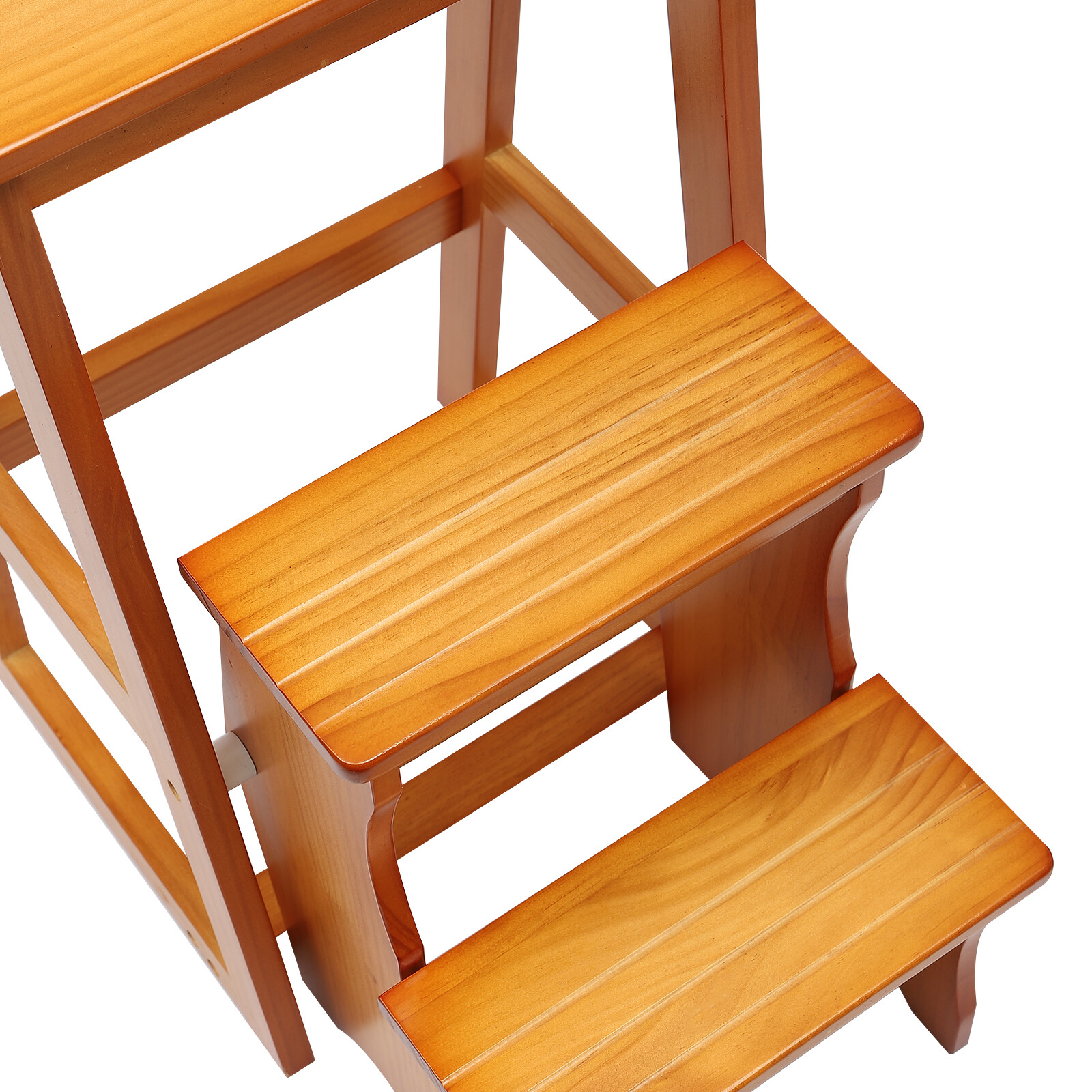 3-Step Folding Library Ladder Chair, Portable Multifunctional Step Stool