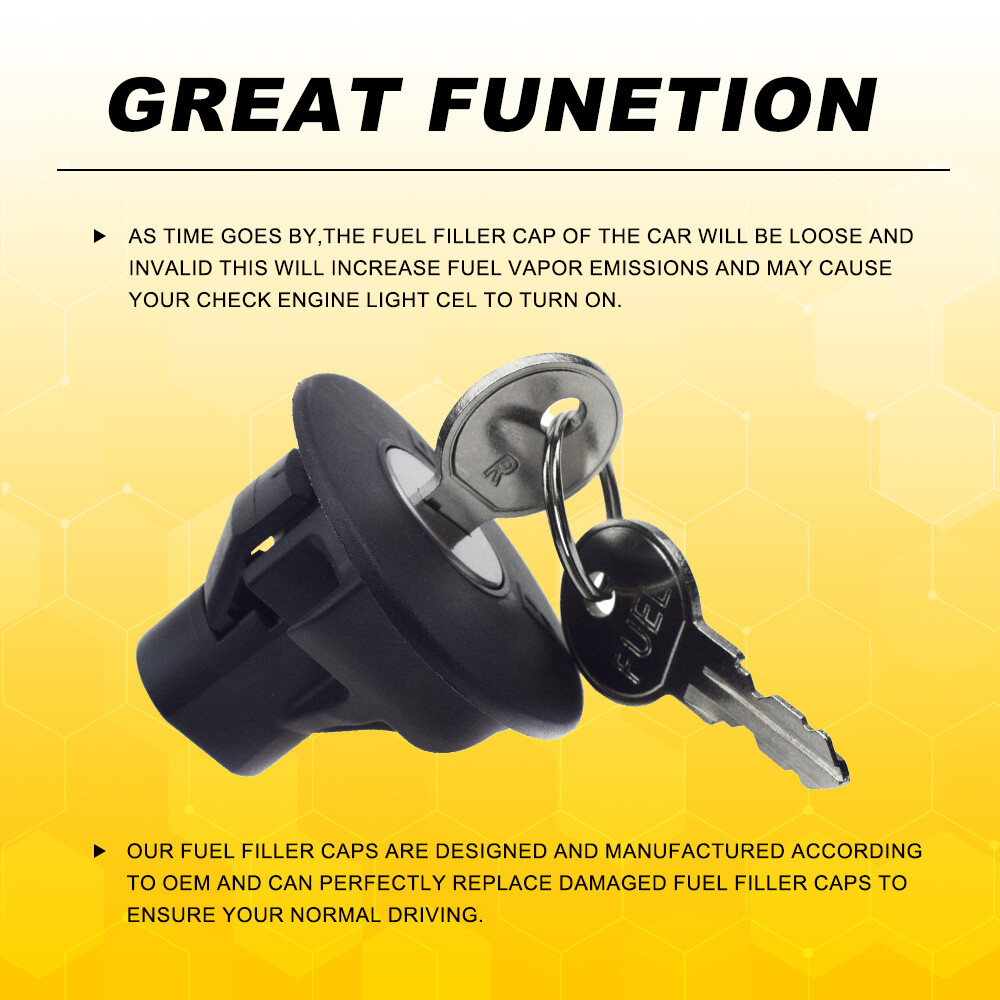 Locking Gas Cap Lock Fuel Cap w/Key 8U5Z-9C268-B Fits For Ford F-150 2009-2014