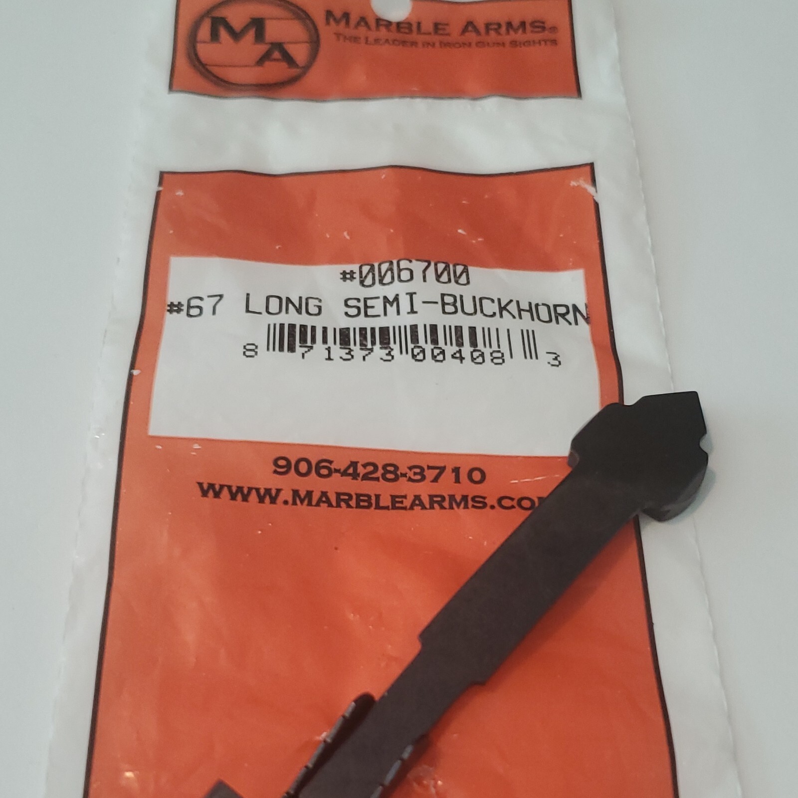 MARBLES HALF SEMI BUCKHORN REAR SIGHT 3" fits WINCHESTER MARLIN HENRY