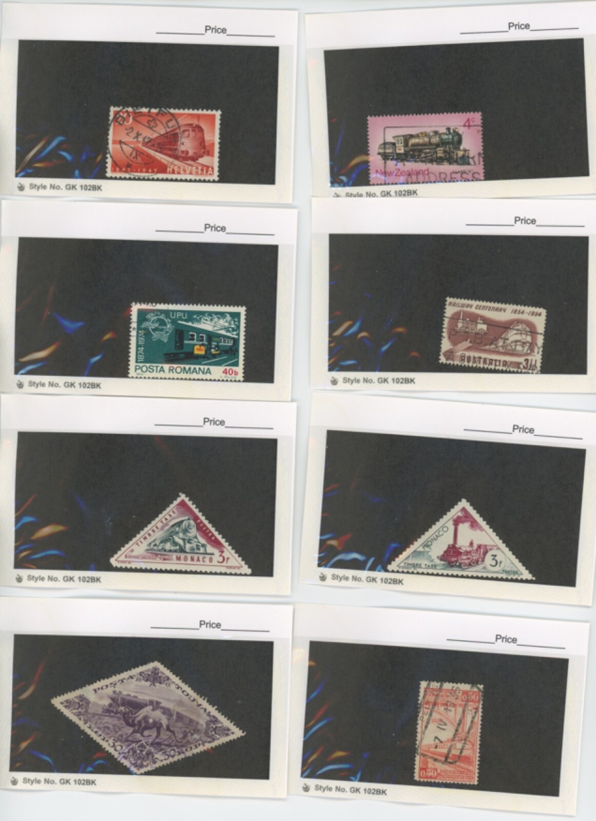 Worldwide Stamps Trains Topical TRAINS Stamps and mini-sheets (mb28