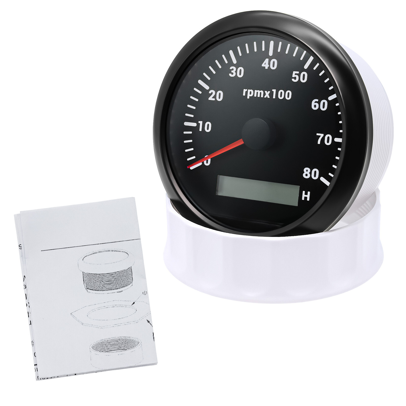 7 Gauge Set 85mm Boat GPS Speedometer 120km/h/80MPH Tachometer 8000RPM Gauge US