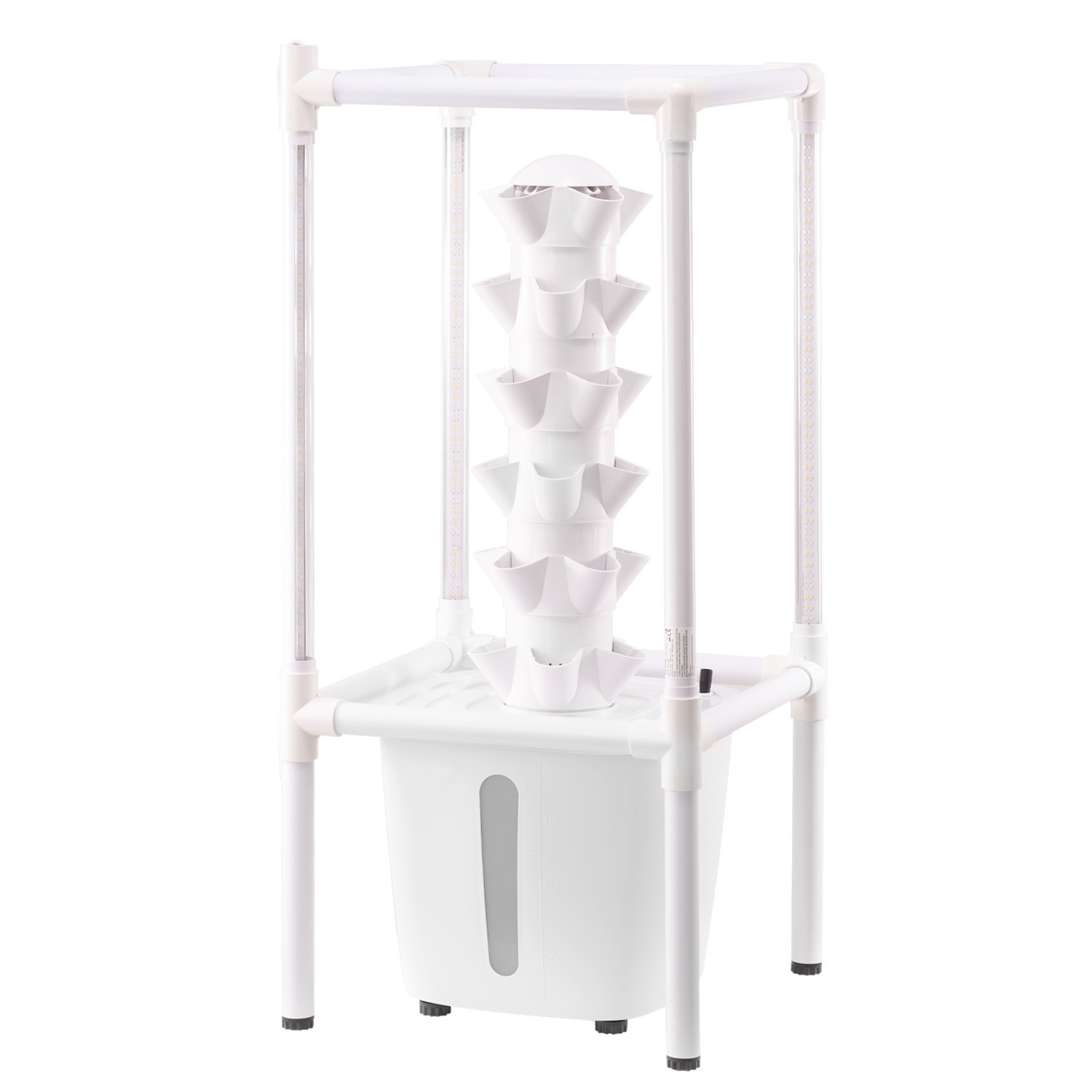 Hydroponic Growing System with Grow Light 30 Pods Indoor Hydroponic Tower Garden