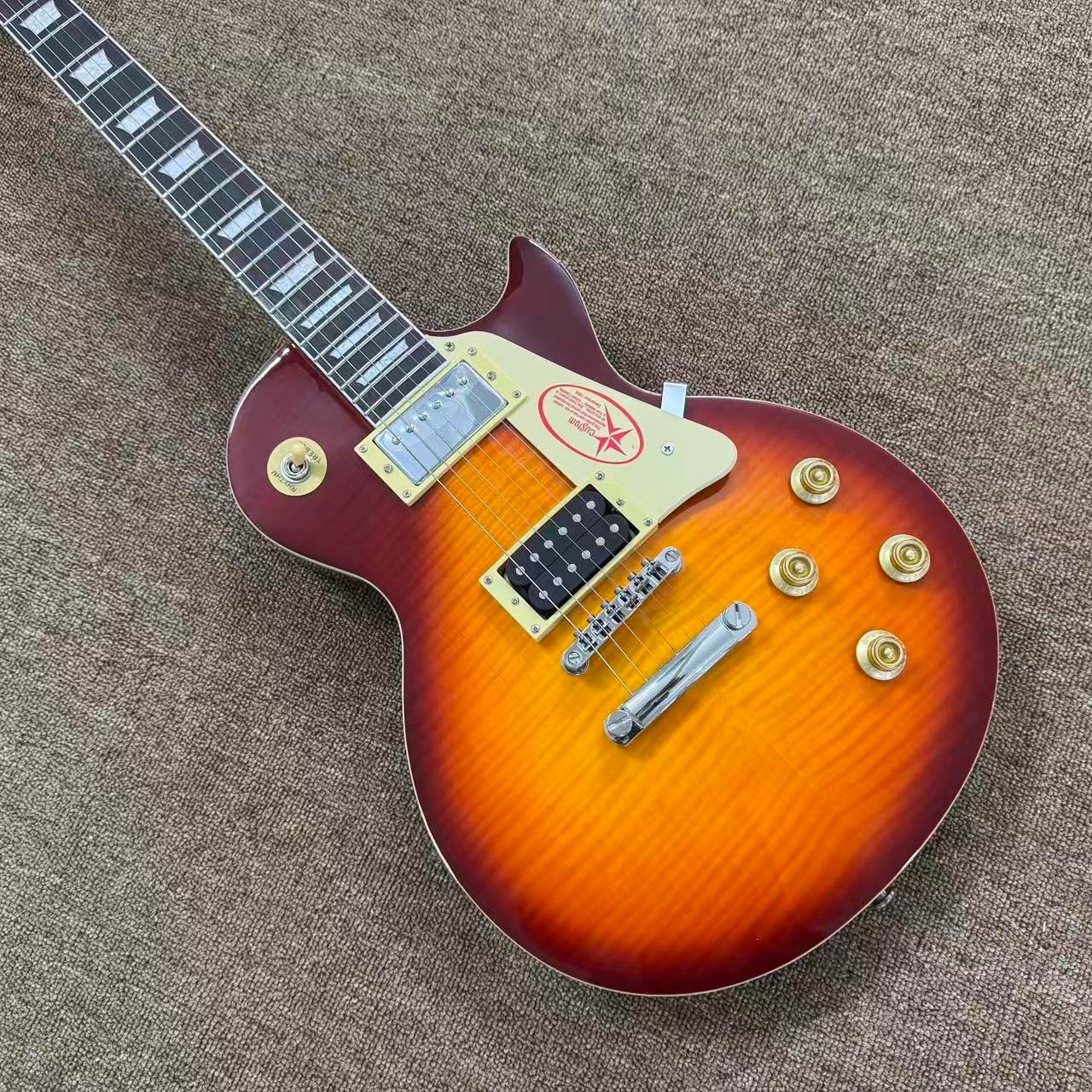 Jimmy page Electric Guitar Tiger Stripes 6 stings gitaar solid body chibson