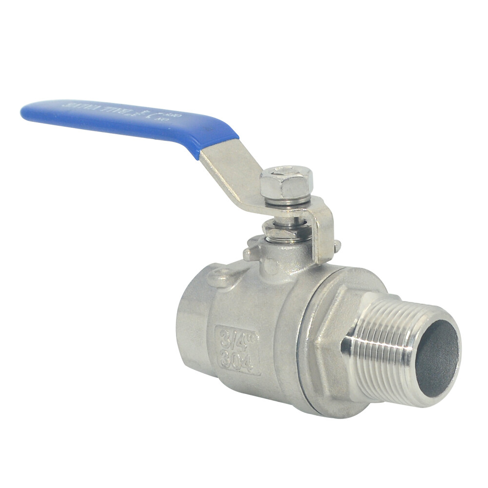 US stock 3/4 0.75 in inch NPT thread MALE to Female Full Port Ball Valve ss 304
