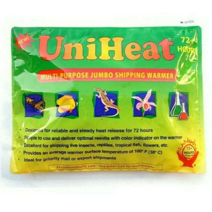 UniHeat 72 Hr (10 Piece) Shipping Warmer Heat Pack Bulk Exp 10/15/2028 or later