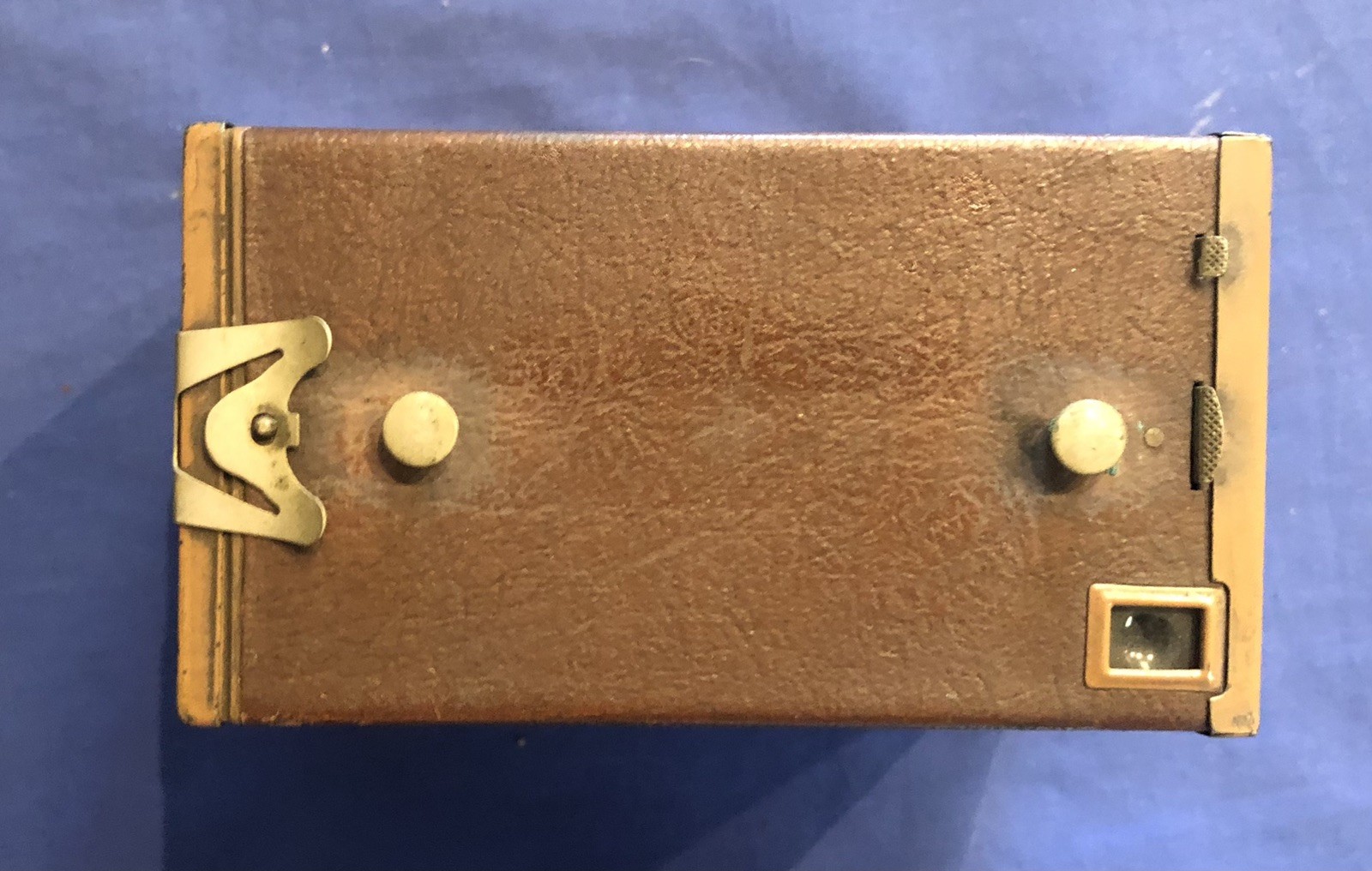 Vtg Antique Eastman Kodak Brownie No. 2 Model F Box Brown Camera Untested