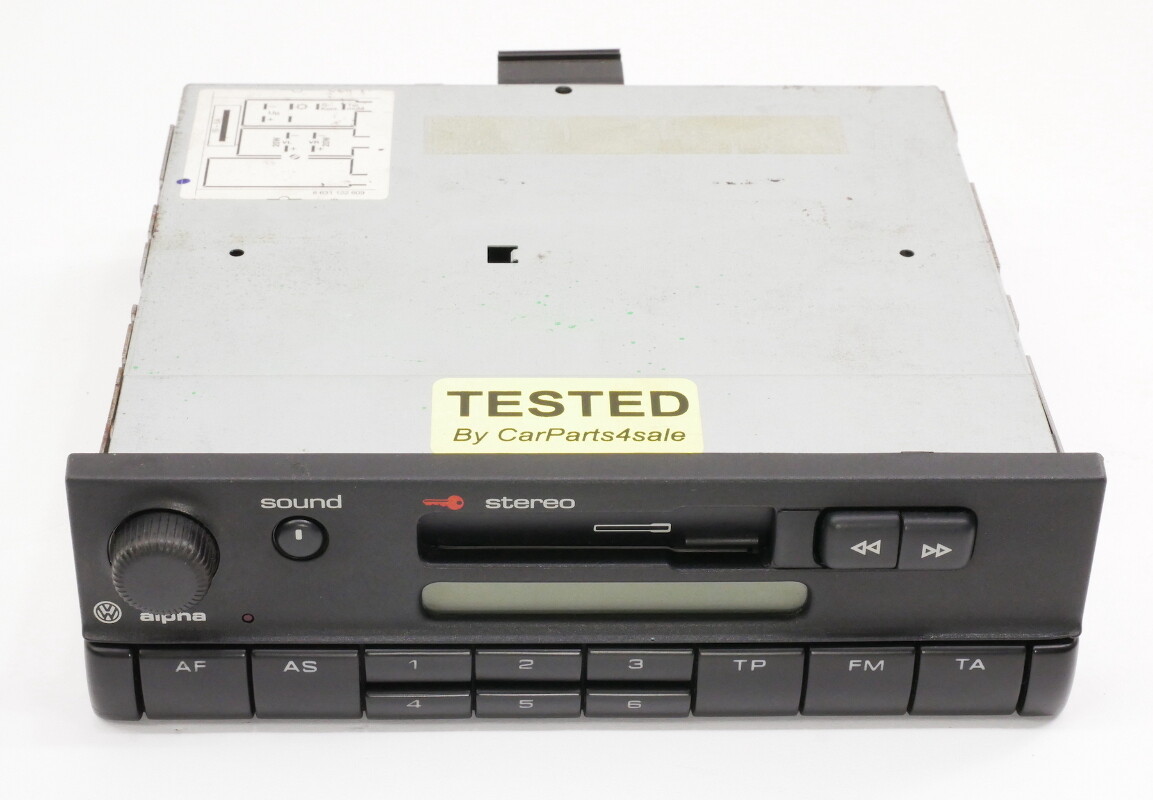 Euro Spec Alpha Radio Head Unit Tape Deck VW Jetta Golf Mk3 Passat B4 Eurovan