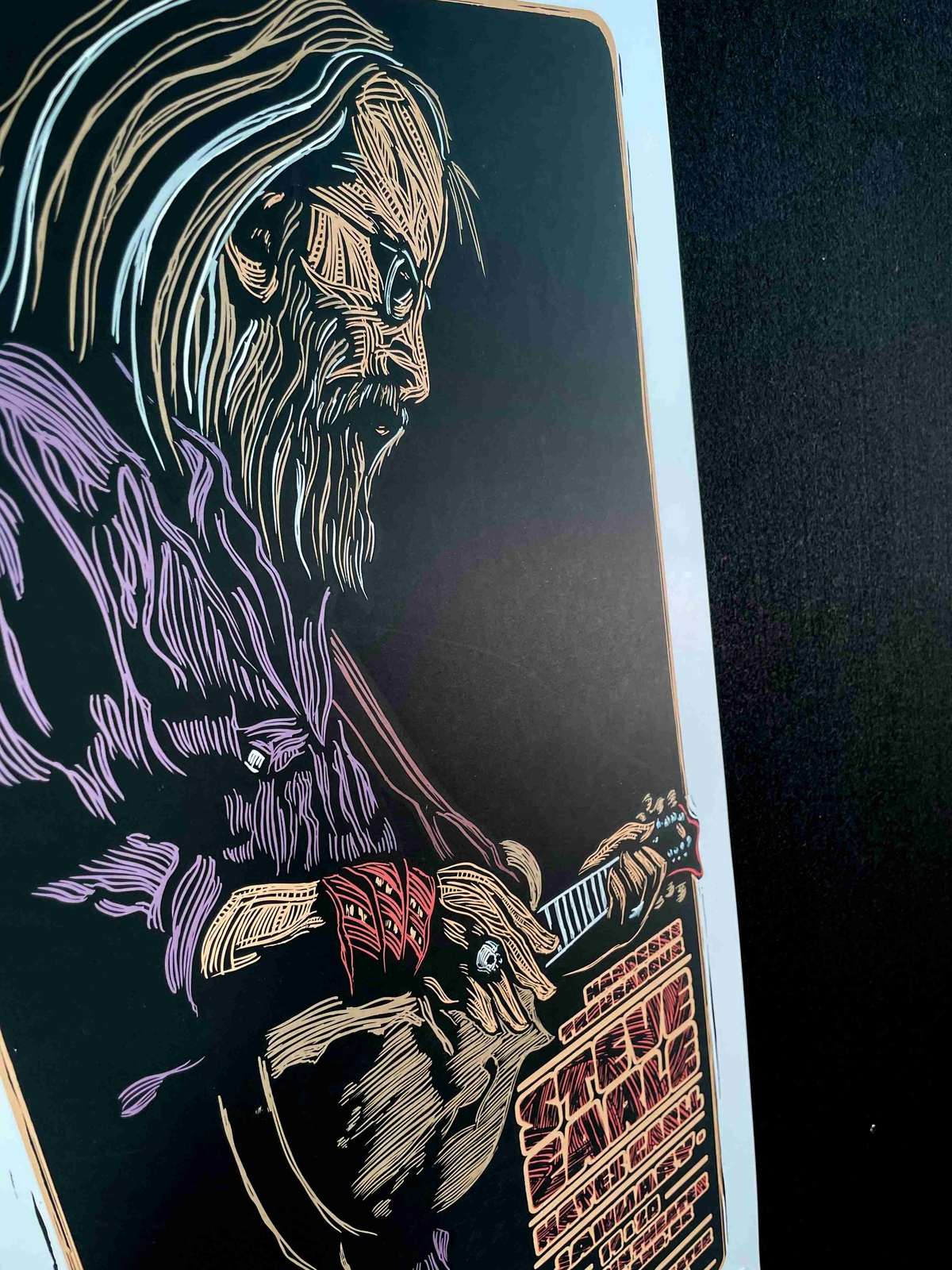 Steve Earle Poster Hayes Carll Aladdin Th Seattle 2010 Signed Gary Houston COA