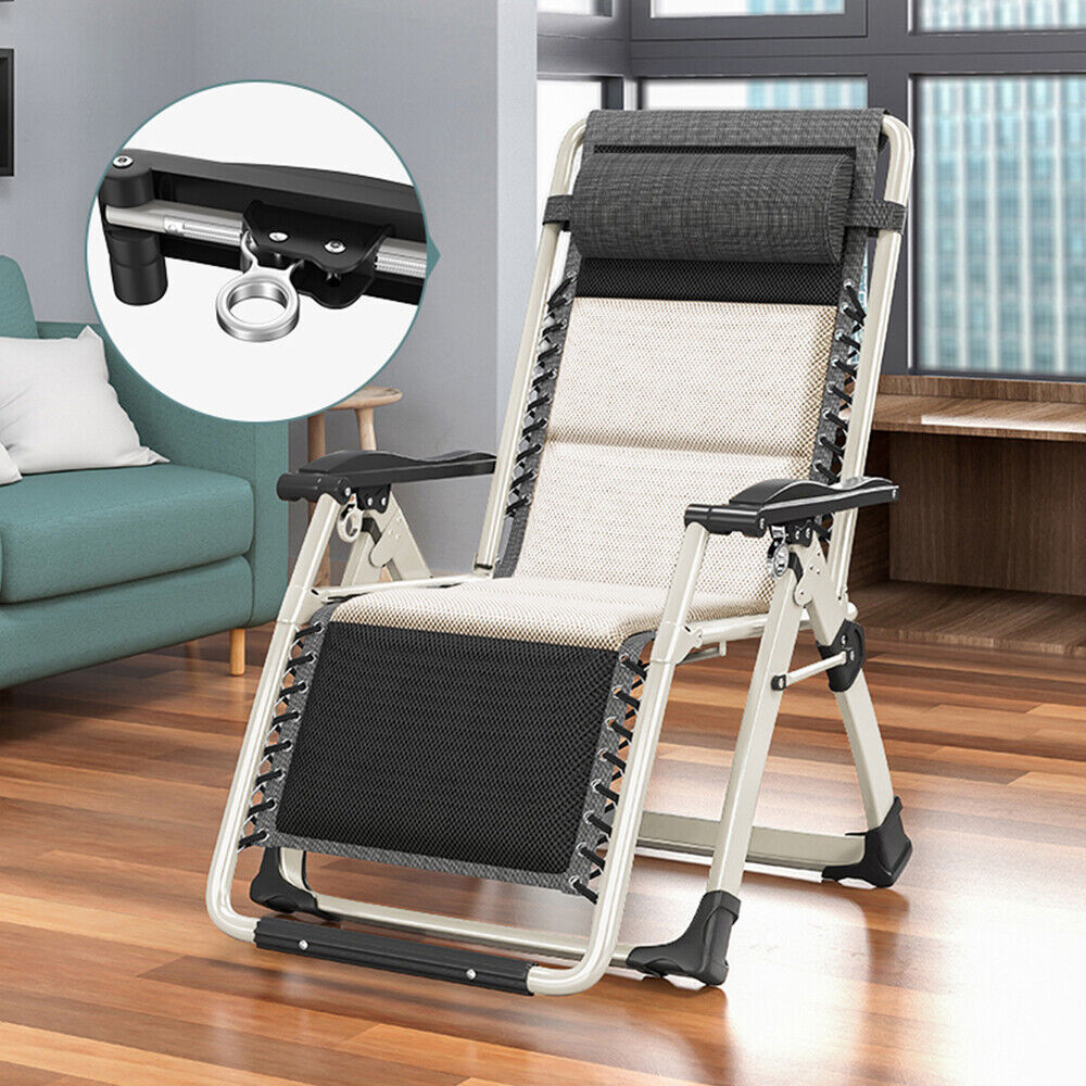 Slsy Zero Gravity Chair Folding Adjustable Reclining Patio Lounge Chair Mattress