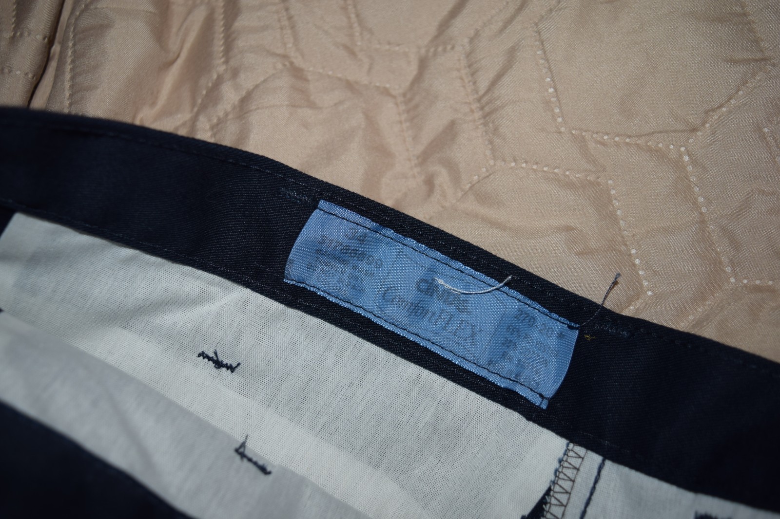 CINTAS COMFORT FLEX NAVY BLUE CARGO WORKS PANTS 270-20, 34x34, 40x32