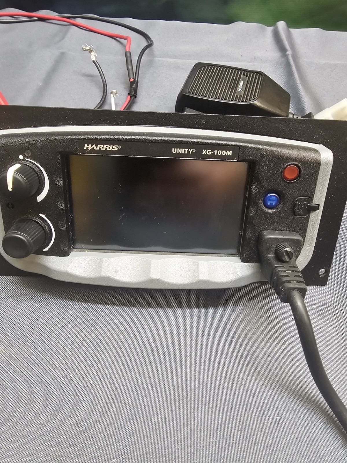 Harris UNITY CH-100 XG-100M VHF UHF Color Touchscreen Control Head w Mic