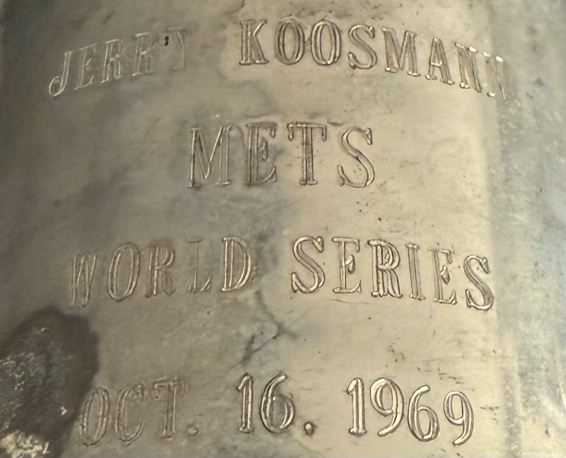 Jerry Koosman Personal Collection: 1969 World Series Championship Mug Award