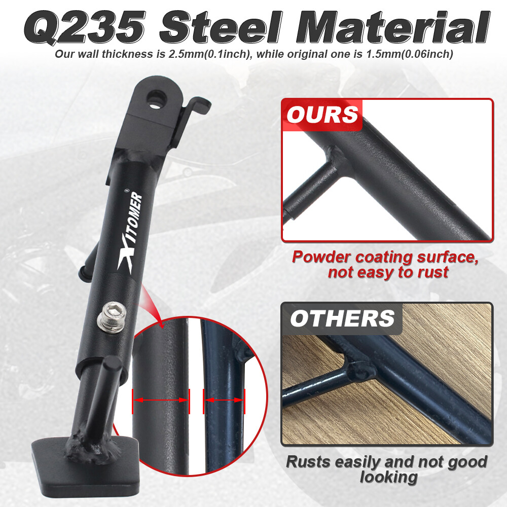 Adjustable Kickstand Sidestand Rear Stand Fit For Suzuki GSX-R1000 2009-2024