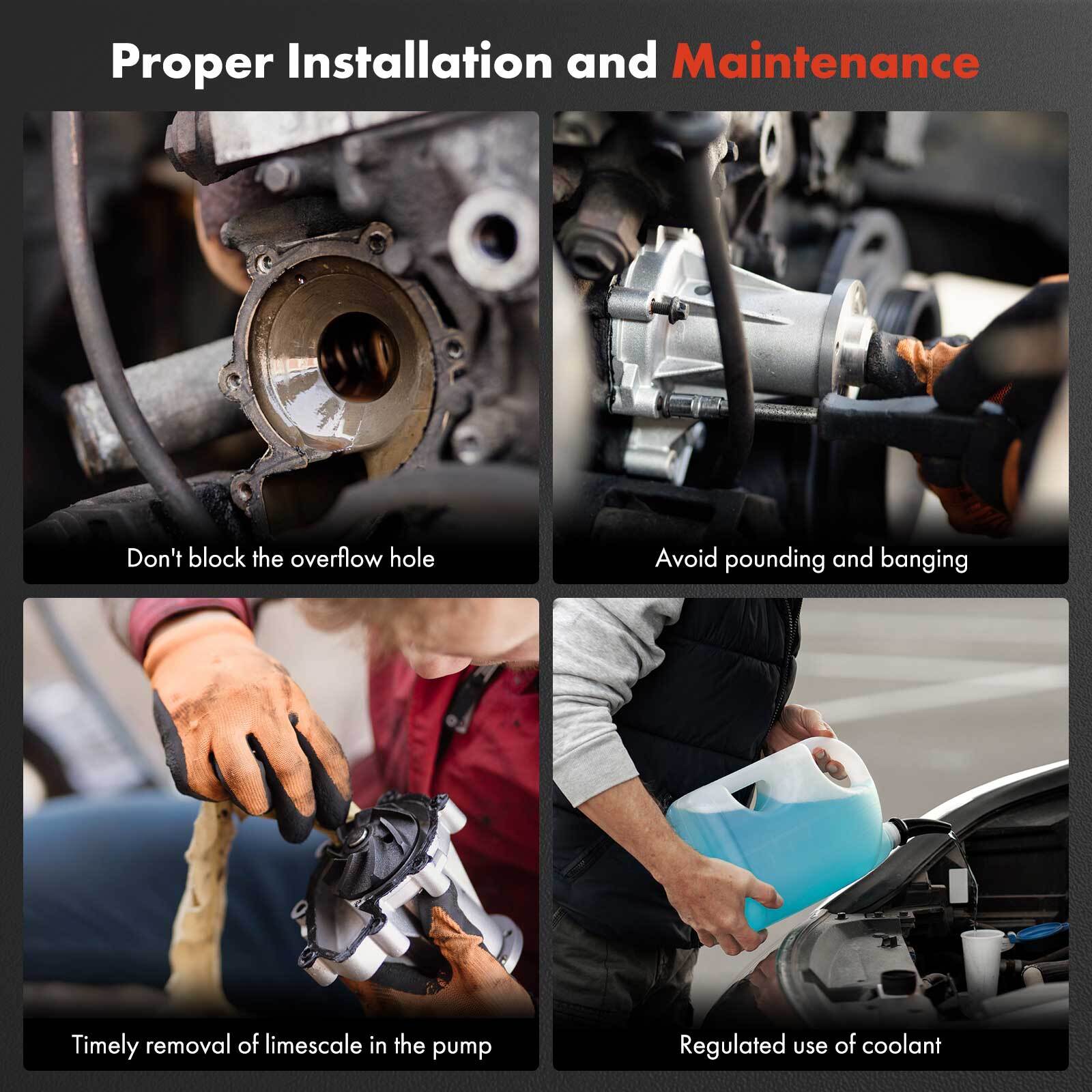 Engine Water Pump for Mercedes-Benz CL550 W204 2011-2014 GLS550 X166 SL550 E550