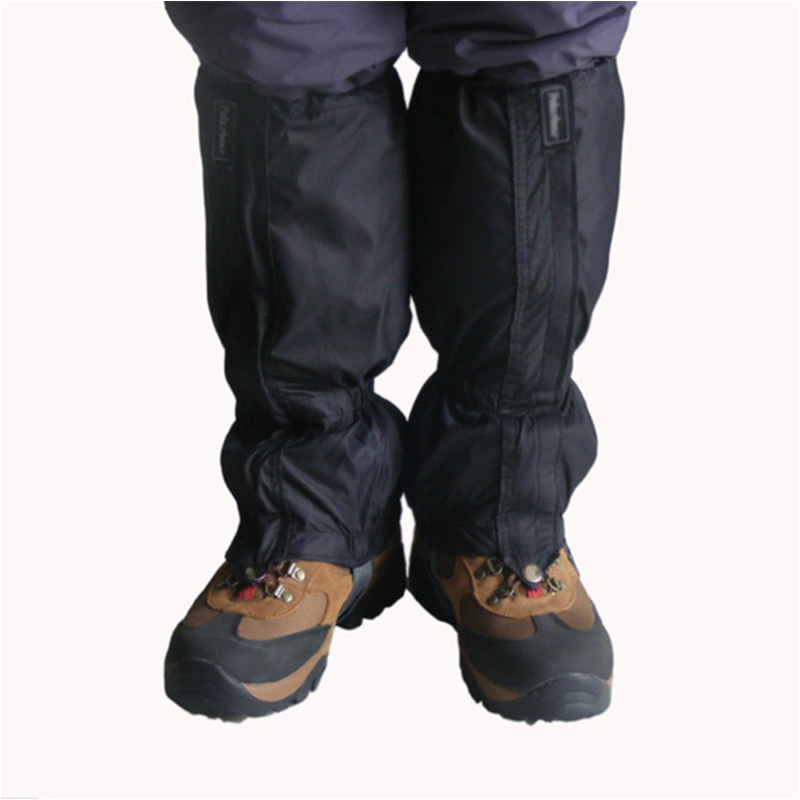 Snowproof Waterproof Leg Gaiters Nylon shoe boot cover zip up hiking legging 16"