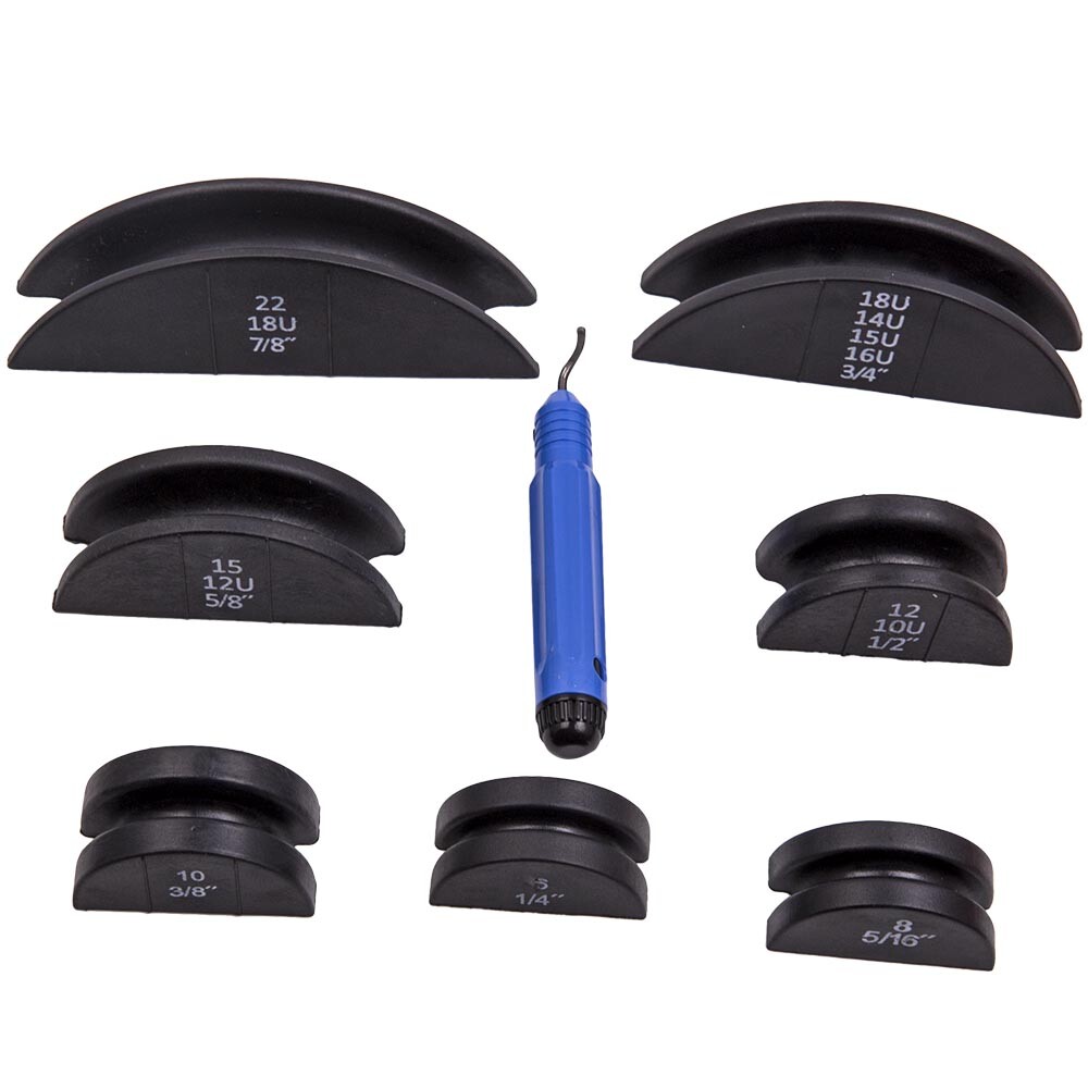 Ratcheting Pipe Bender HVAC Refrigeration Tube Bending Heads Cutter Tool Kit