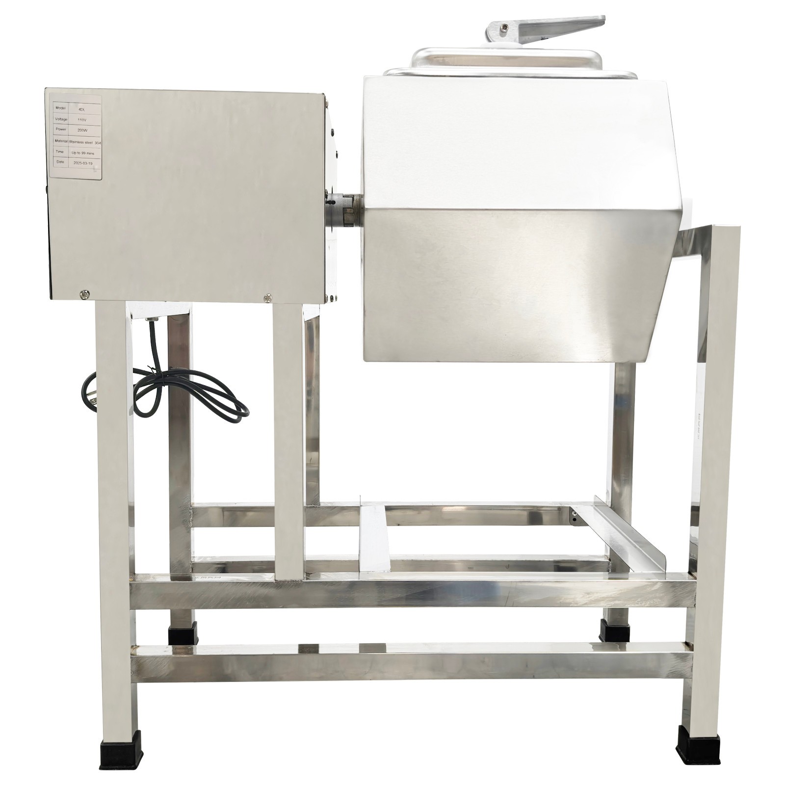 110V 38L Meat Vegetable Tumbler Marinator, Stainless Tumbling Marinator Machine