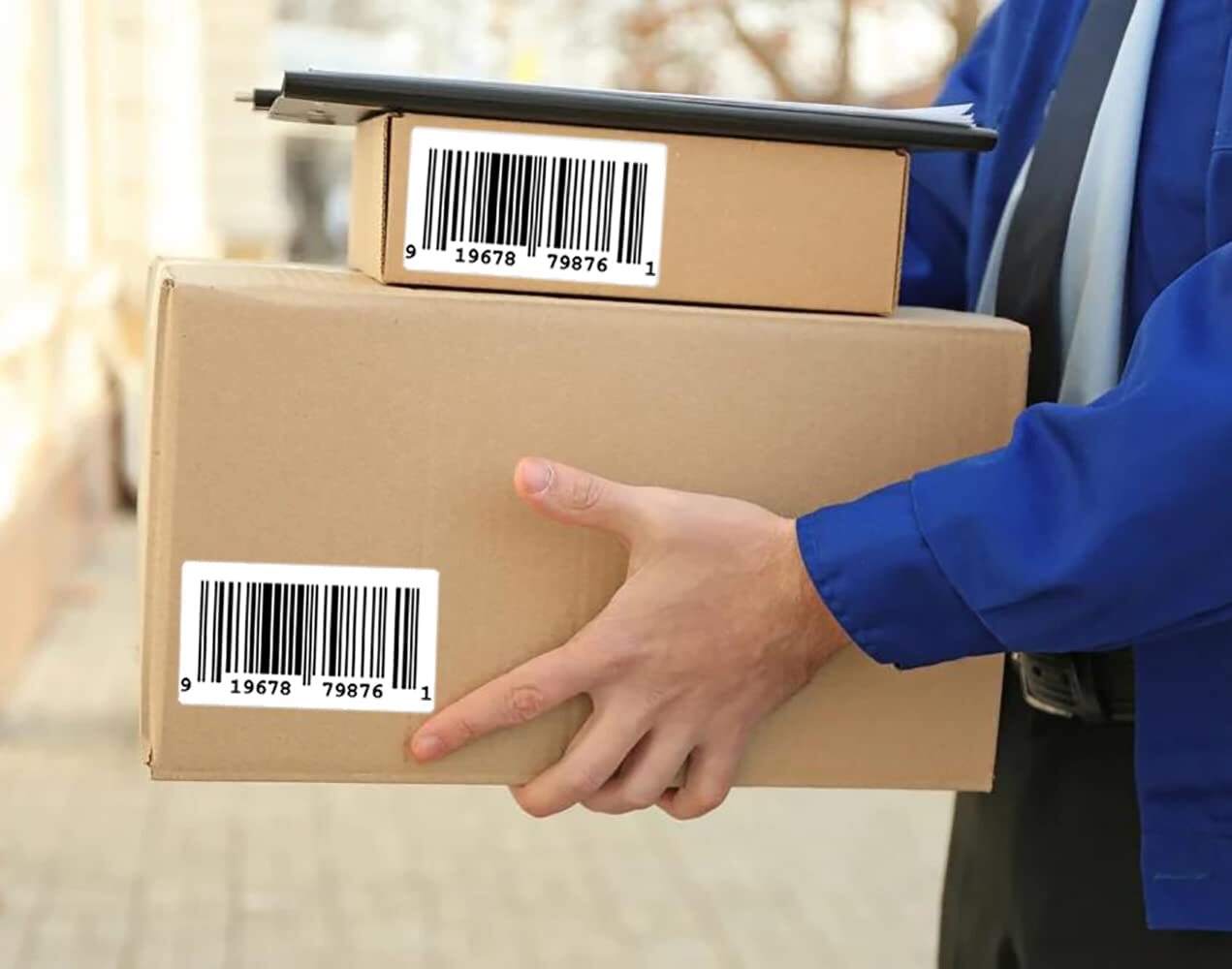 1000/Roll 2.25"x1.25" Direct Thermal Labels Adhesive SKU Label for Zebra Amazon