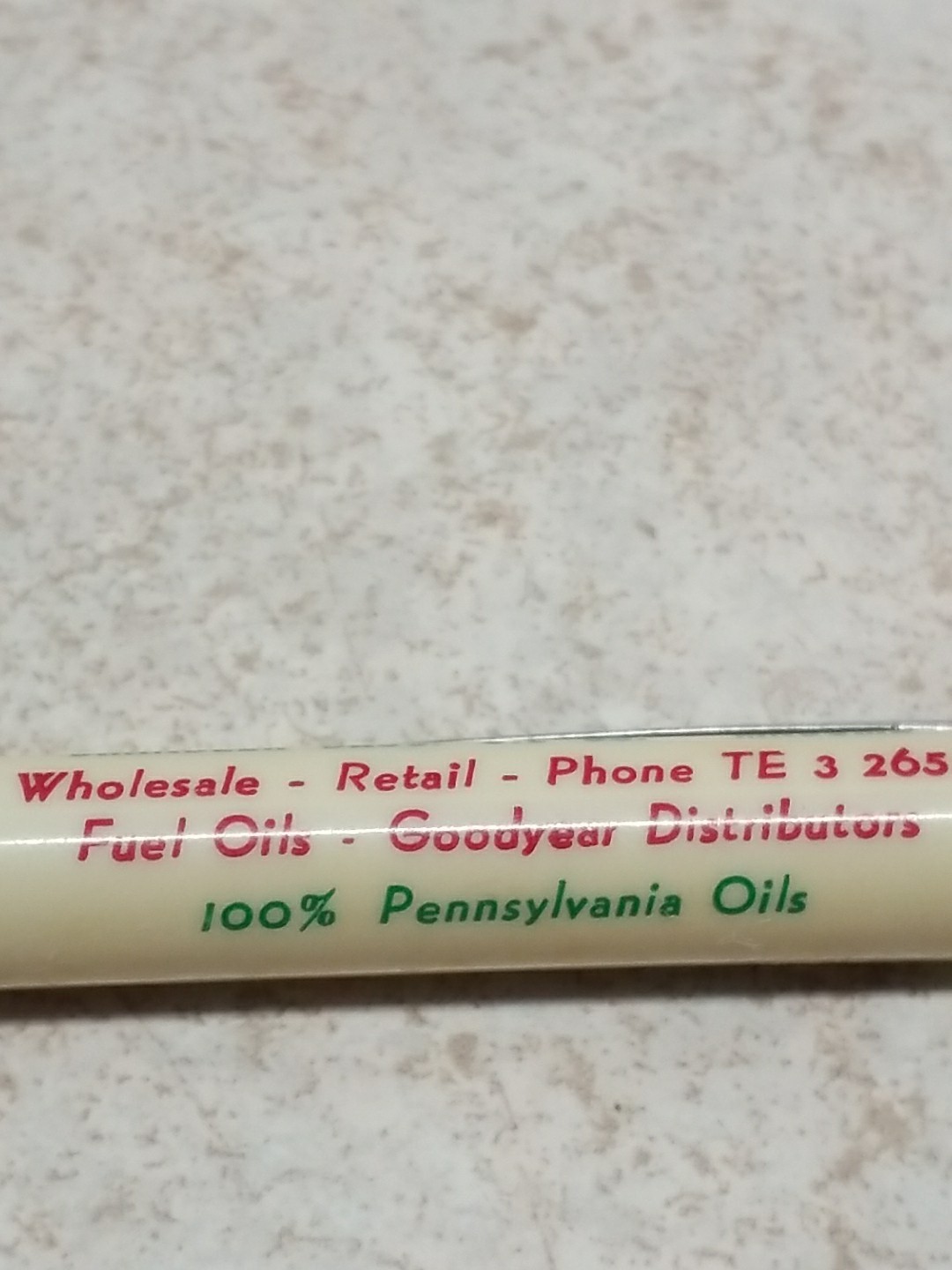 Vintage Durolite Gas VEEDOL MOTOR OIL Advertising Mechanical Pencil Il.