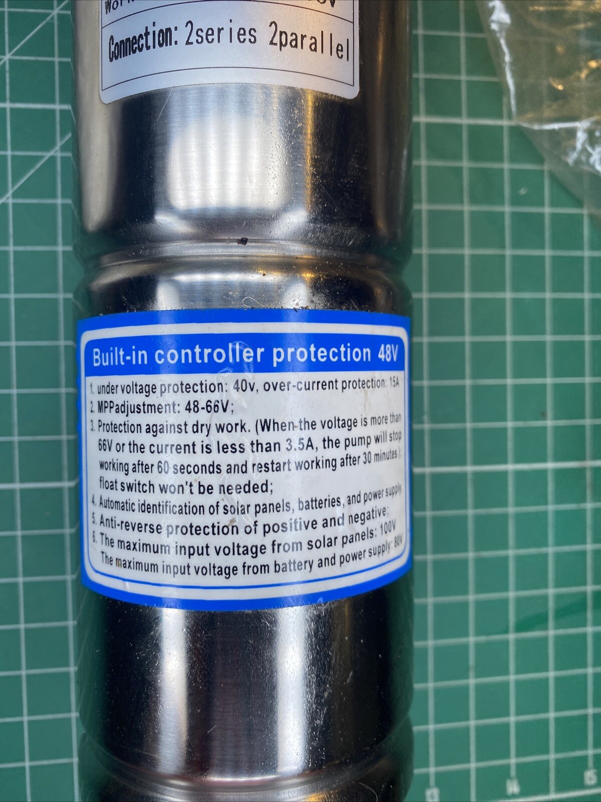 3" DC 48V Deep Bore Well Solar Water Pump 600W Submersible