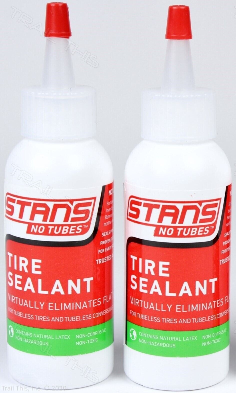 Two (2) Pack Stans No Tubes 2oz (59ml) Bottles Tubeless Bike Tire Sealant