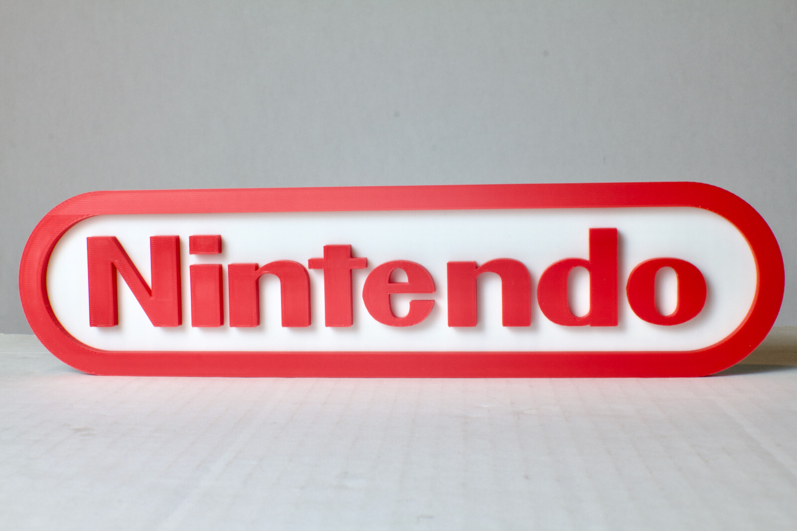 Large Nintendo Logo Video Game Wall Art Collectable Sign